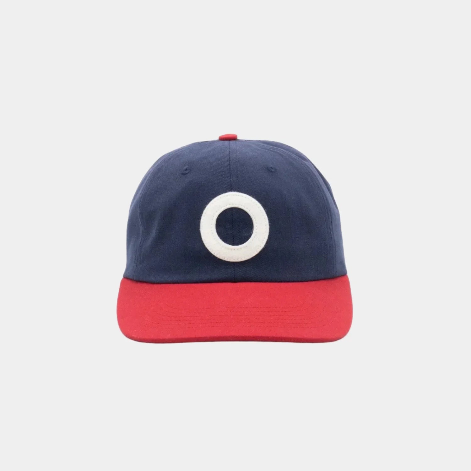 Pop Trading Company O Six Panel Hat - Navy/Goji Berry