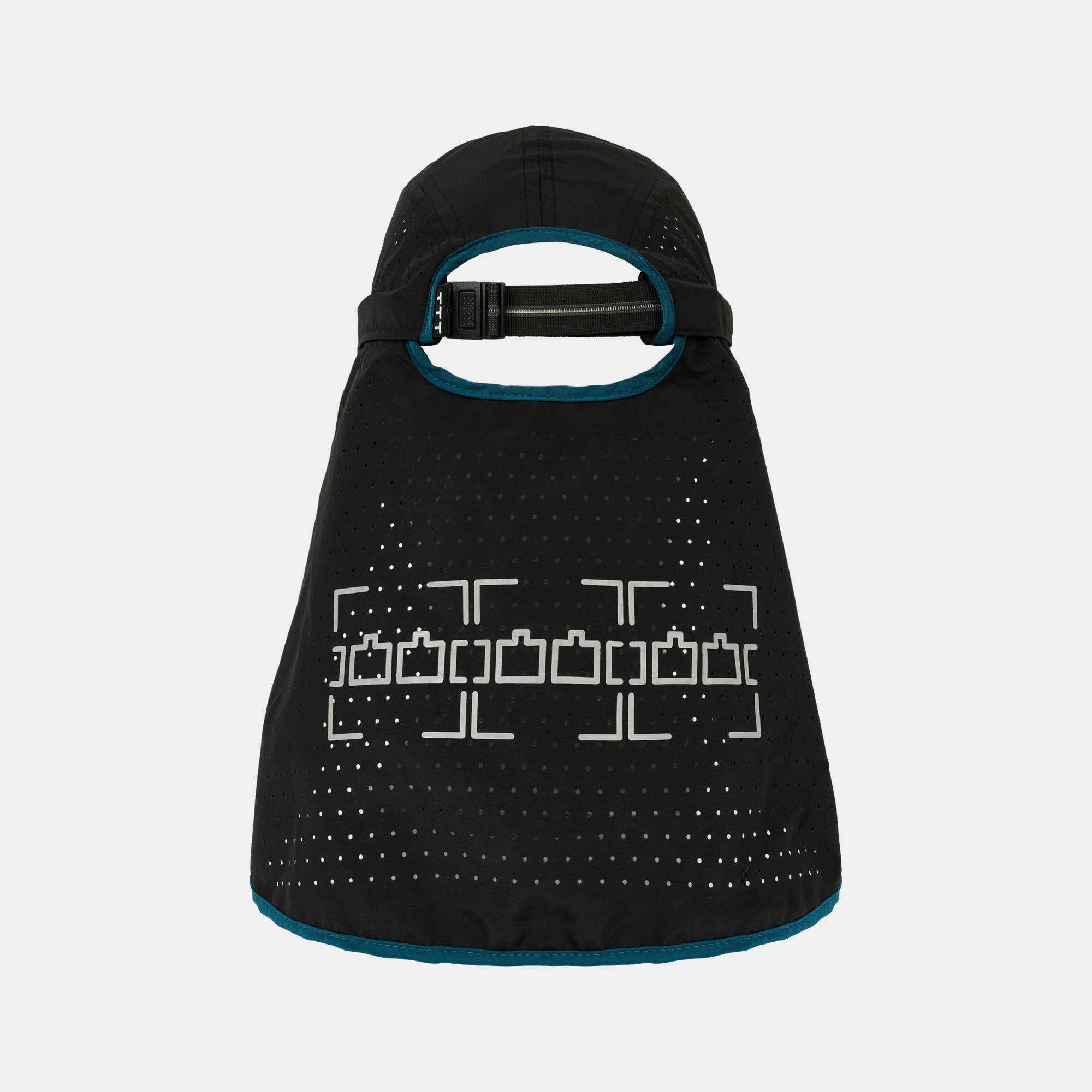 The Trilogy Tapes Neck Cape Trail Cap - Blue/Black