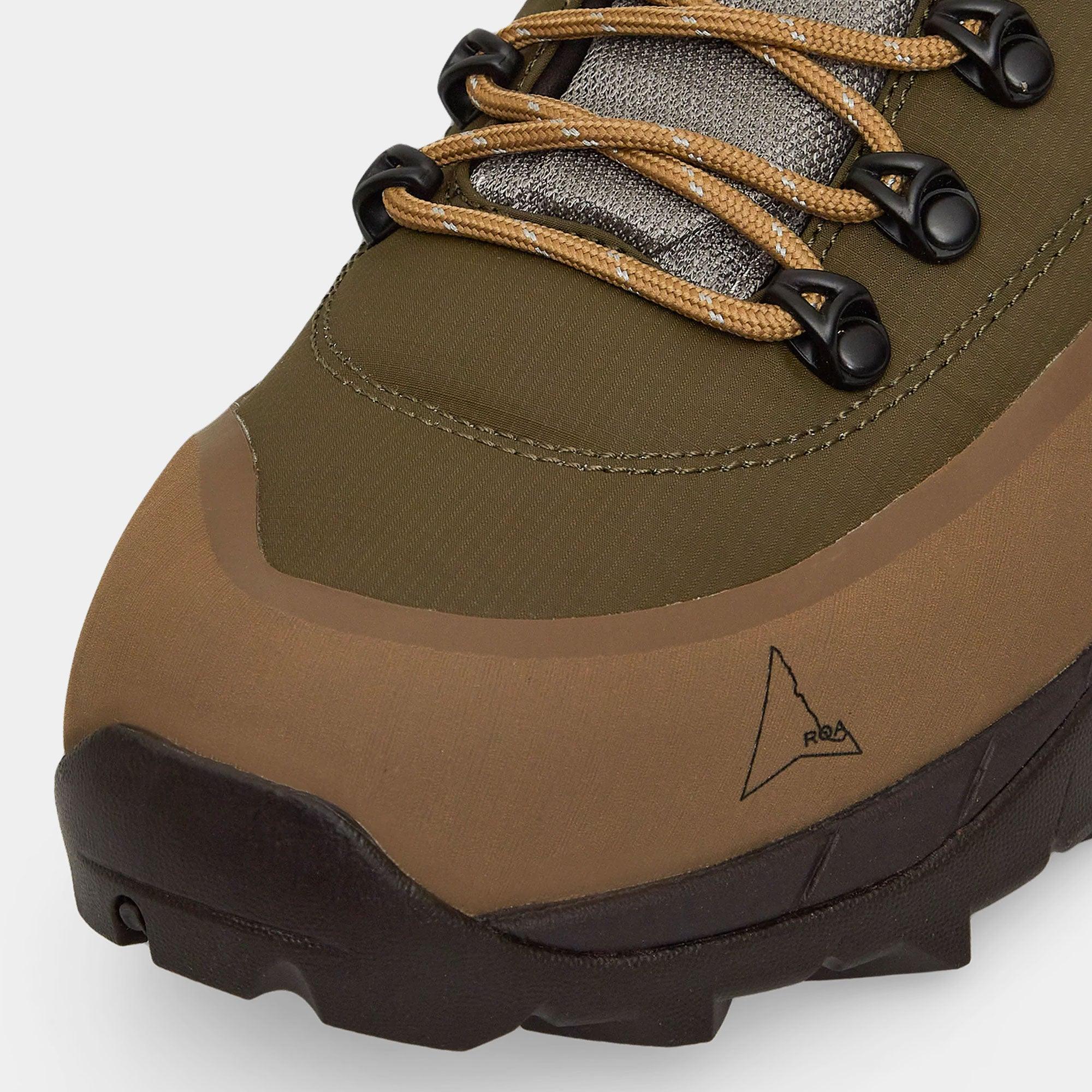 ROA Andreas Strap Boot - Olive Brown - Never Never