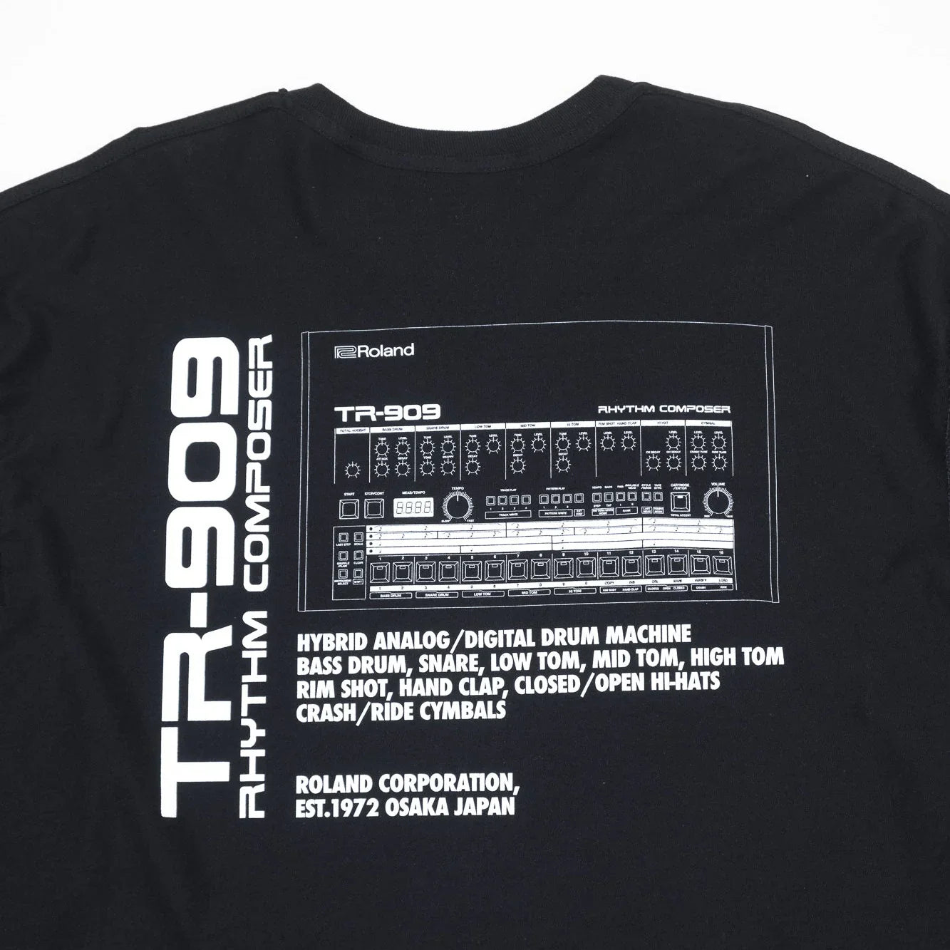 is-ness x Roland TR-909 LS Tee - Black