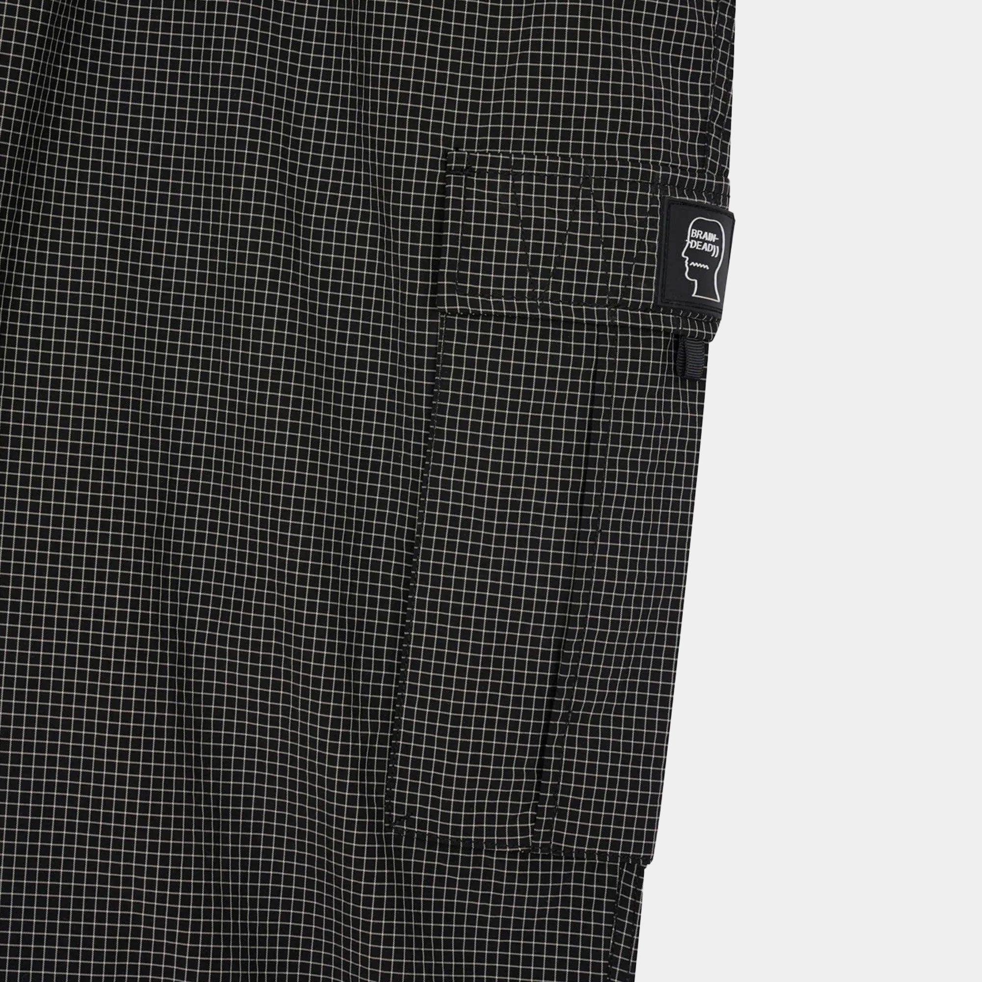 Brain Dead Gridded Ripstop Flight Pant - Black