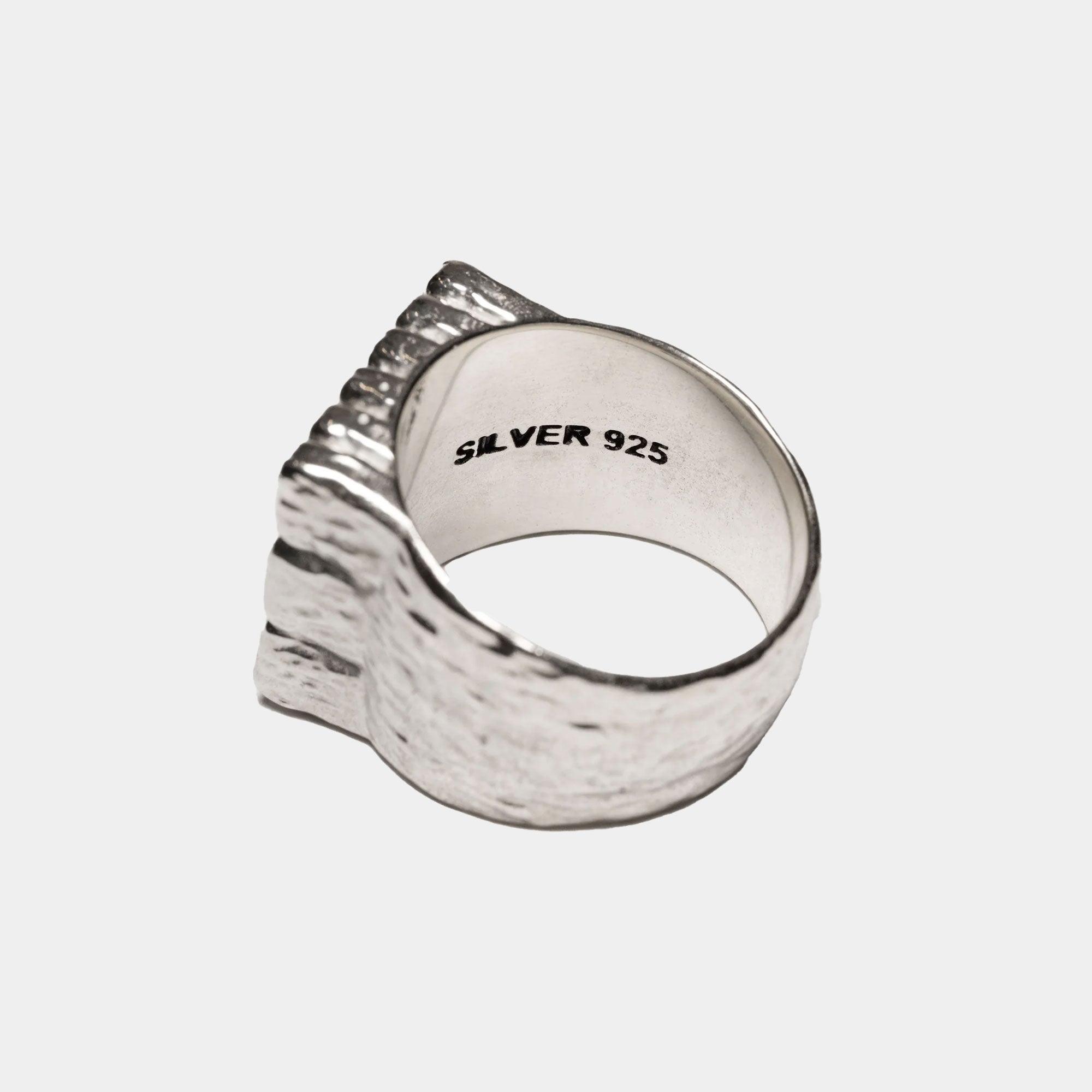 Maple Big Cookie Signet Ring - Silver 925 - Never Never