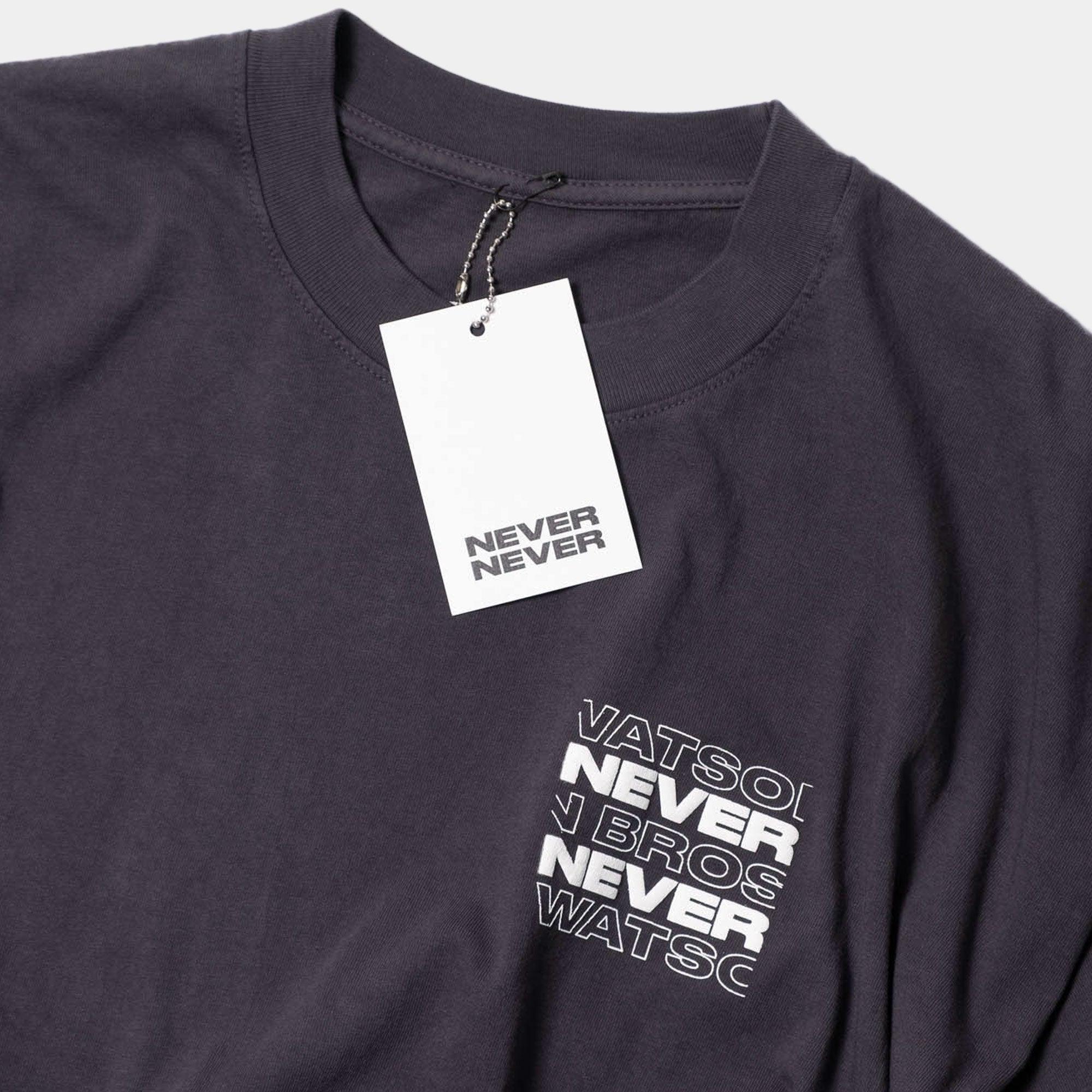 Watson Bros Tee - Charcoal - Never Never