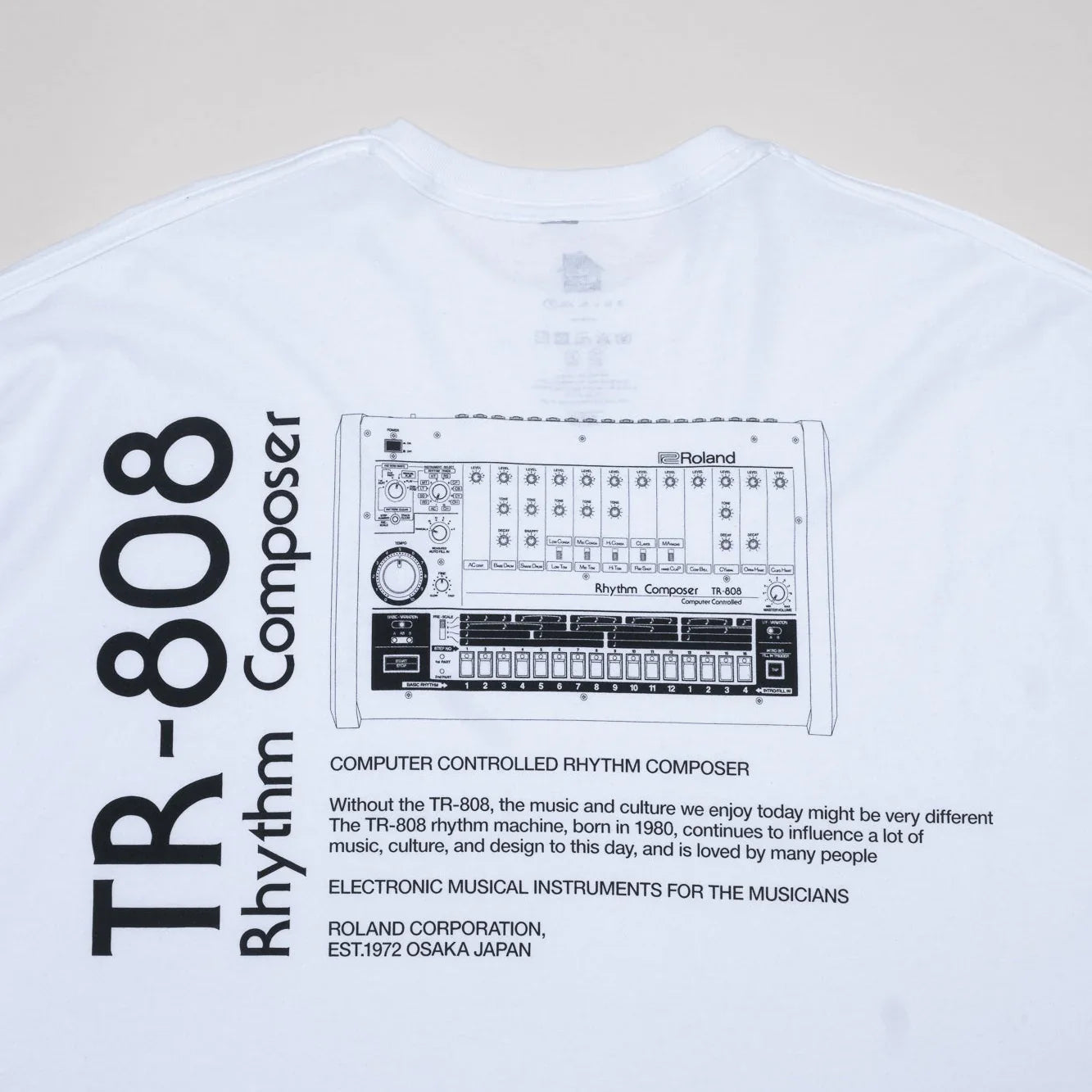 is-ness x Roland TR-808 Tee - White