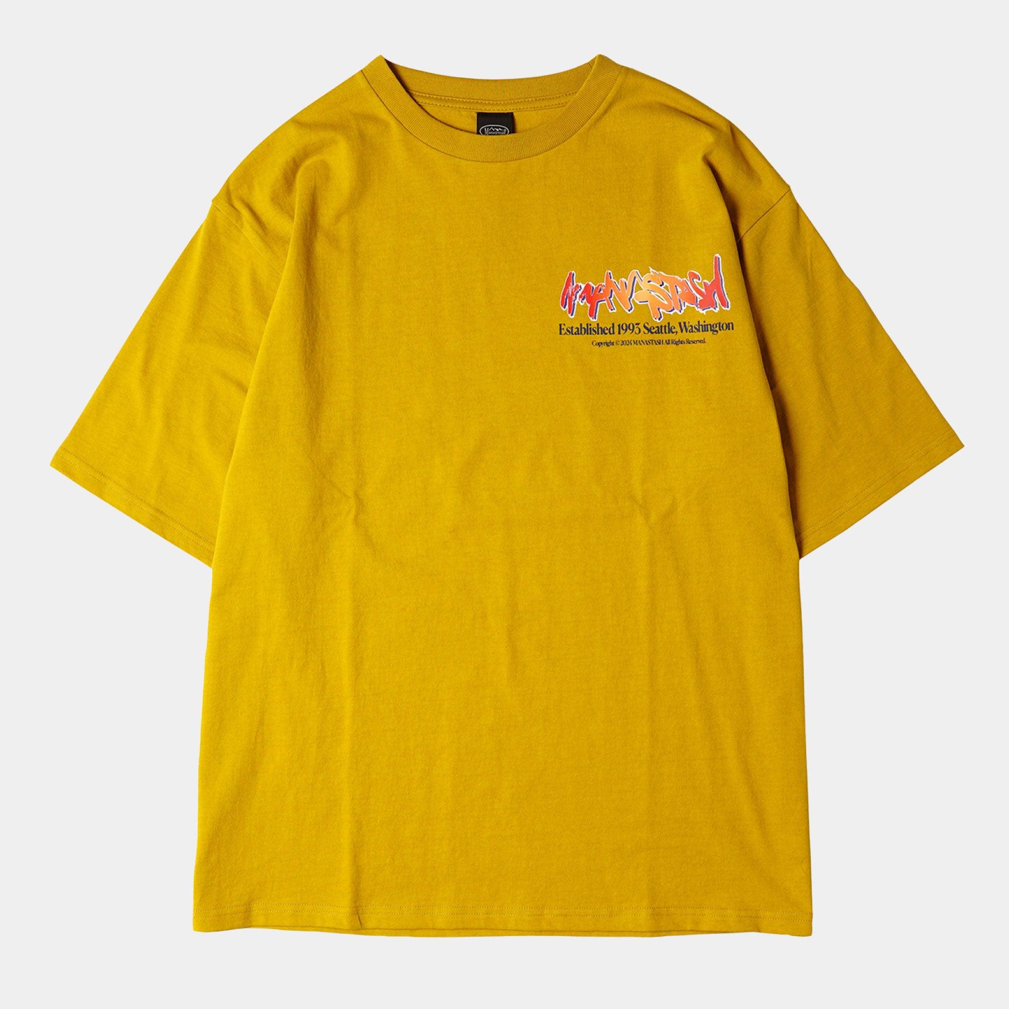 Manastash CiTee Paint Logo Tee - Yellow - Never Never