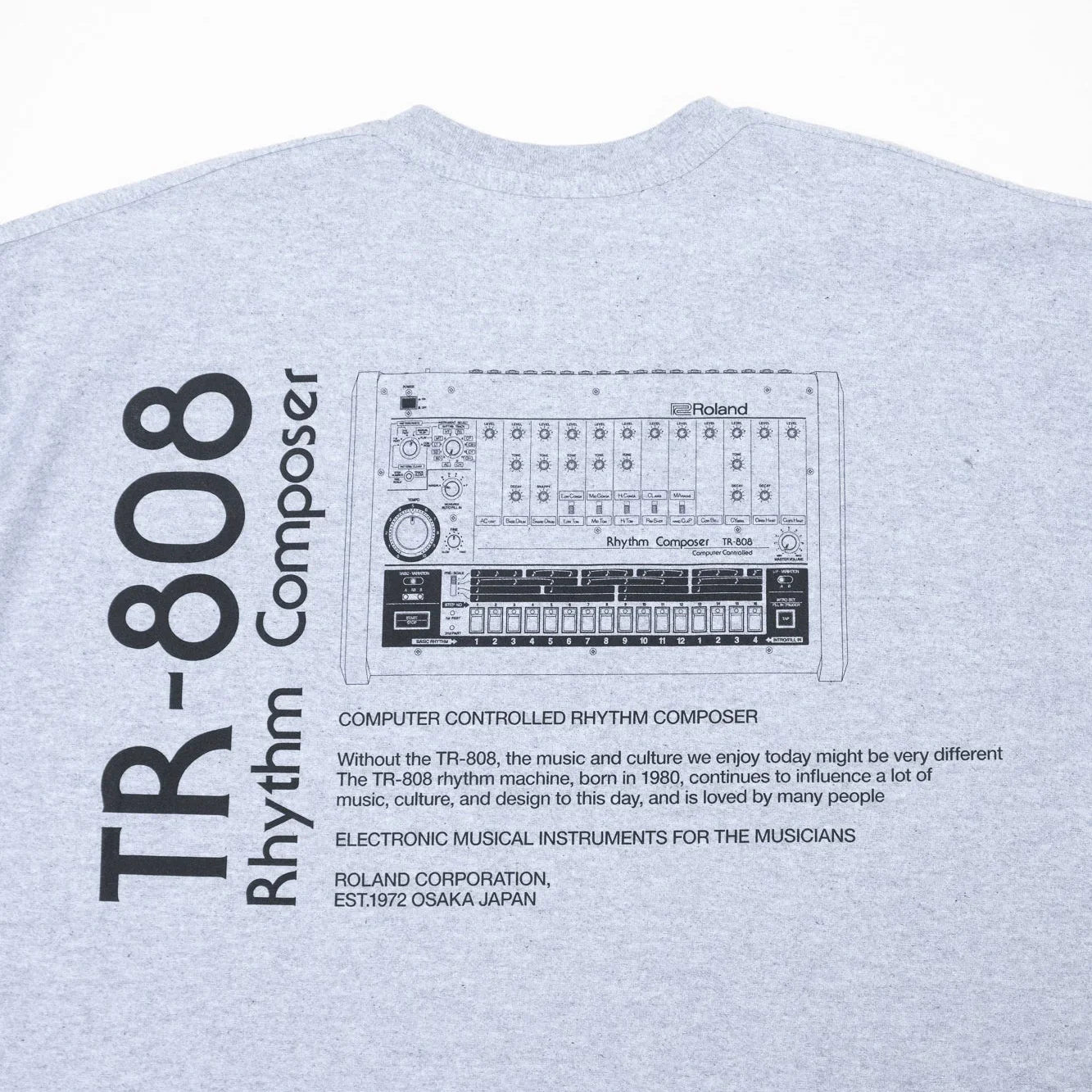 is-ness x Roland TR-808 Tee - Grey