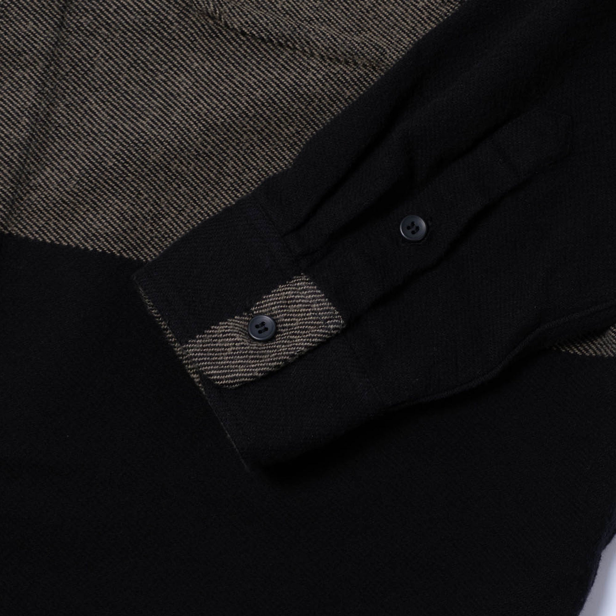 Cav Empt Stripe Flannel Big Shirt - Khaki