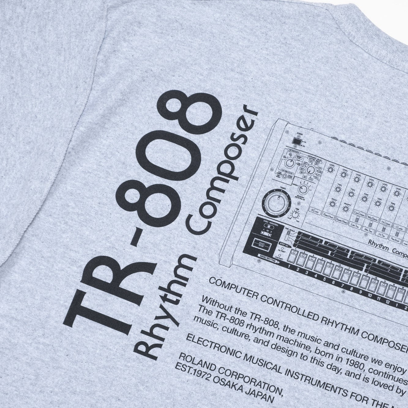 is-ness x Roland TR-808 Tee - Grey