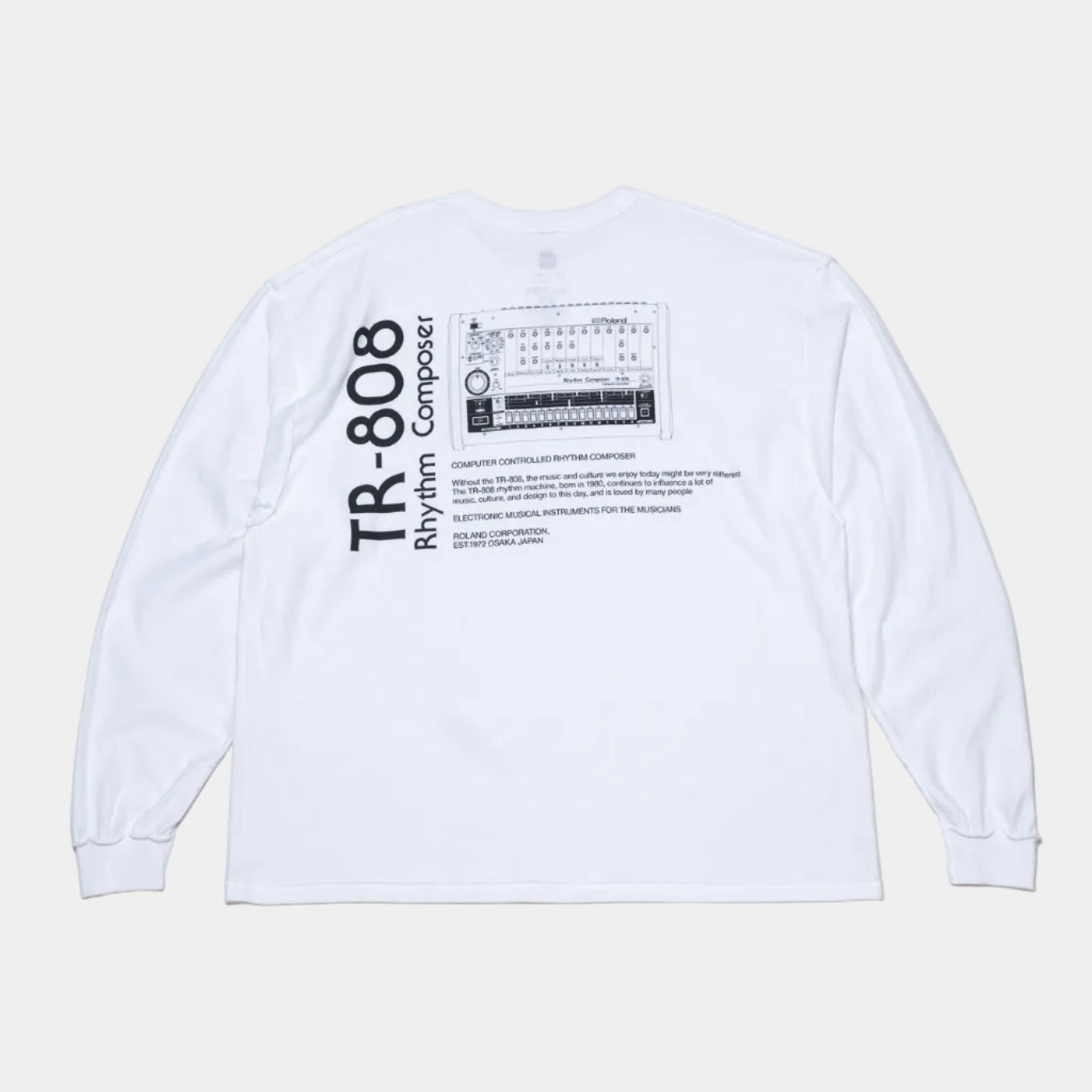 is-ness x Roland TR-808 LS Tee - White