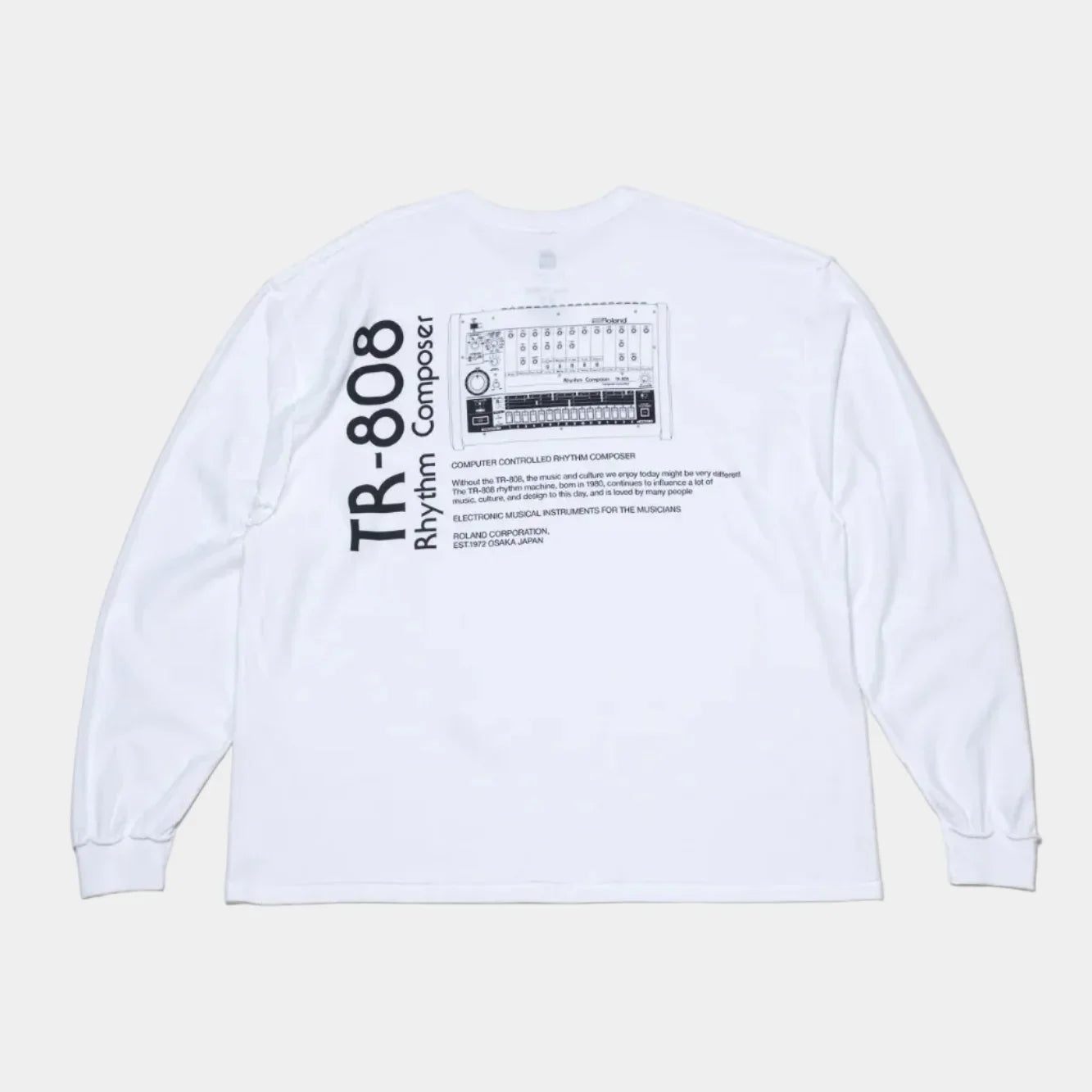 is-ness x Roland TR-808 LS Tee - White