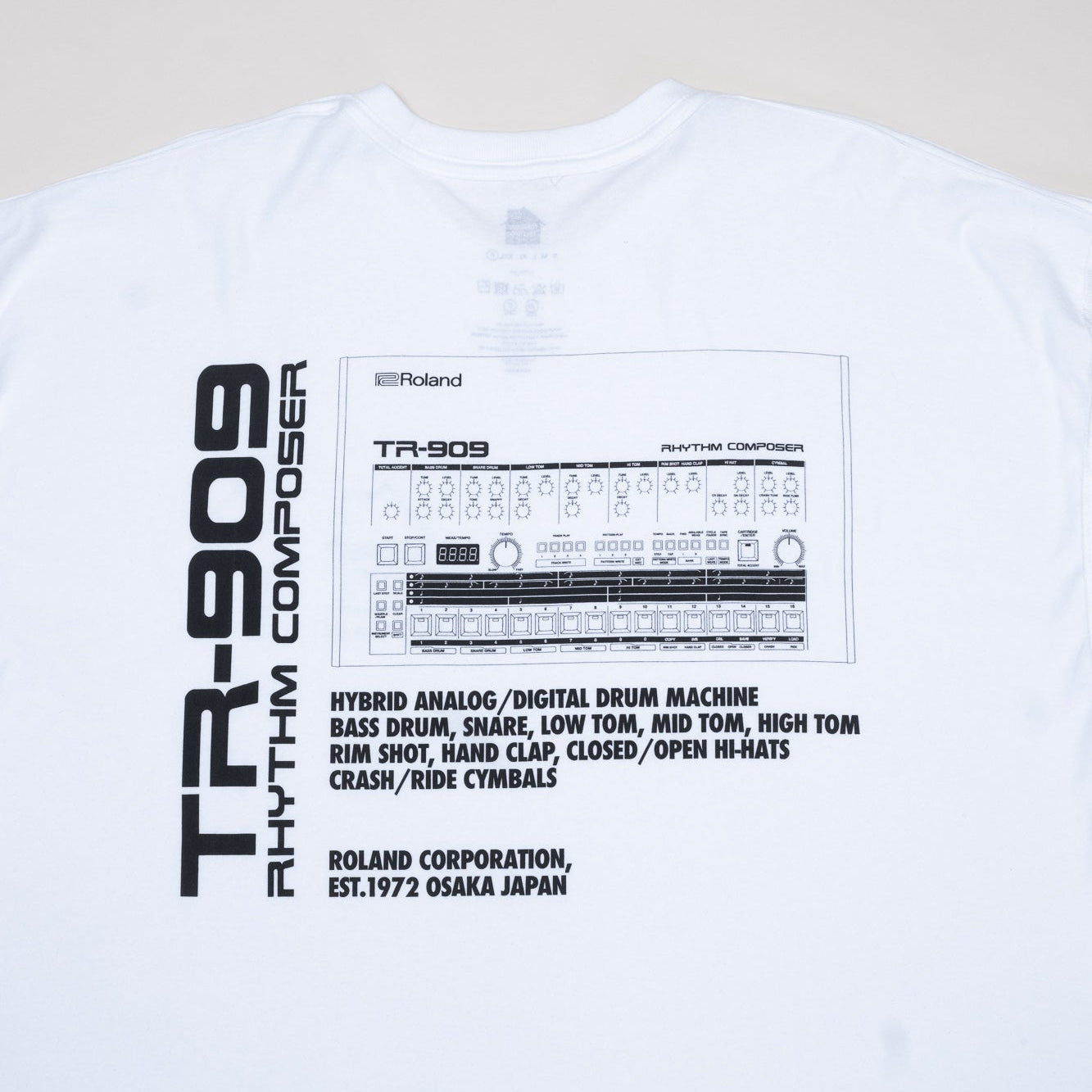 is-ness x Roland TR-909 Tee - White