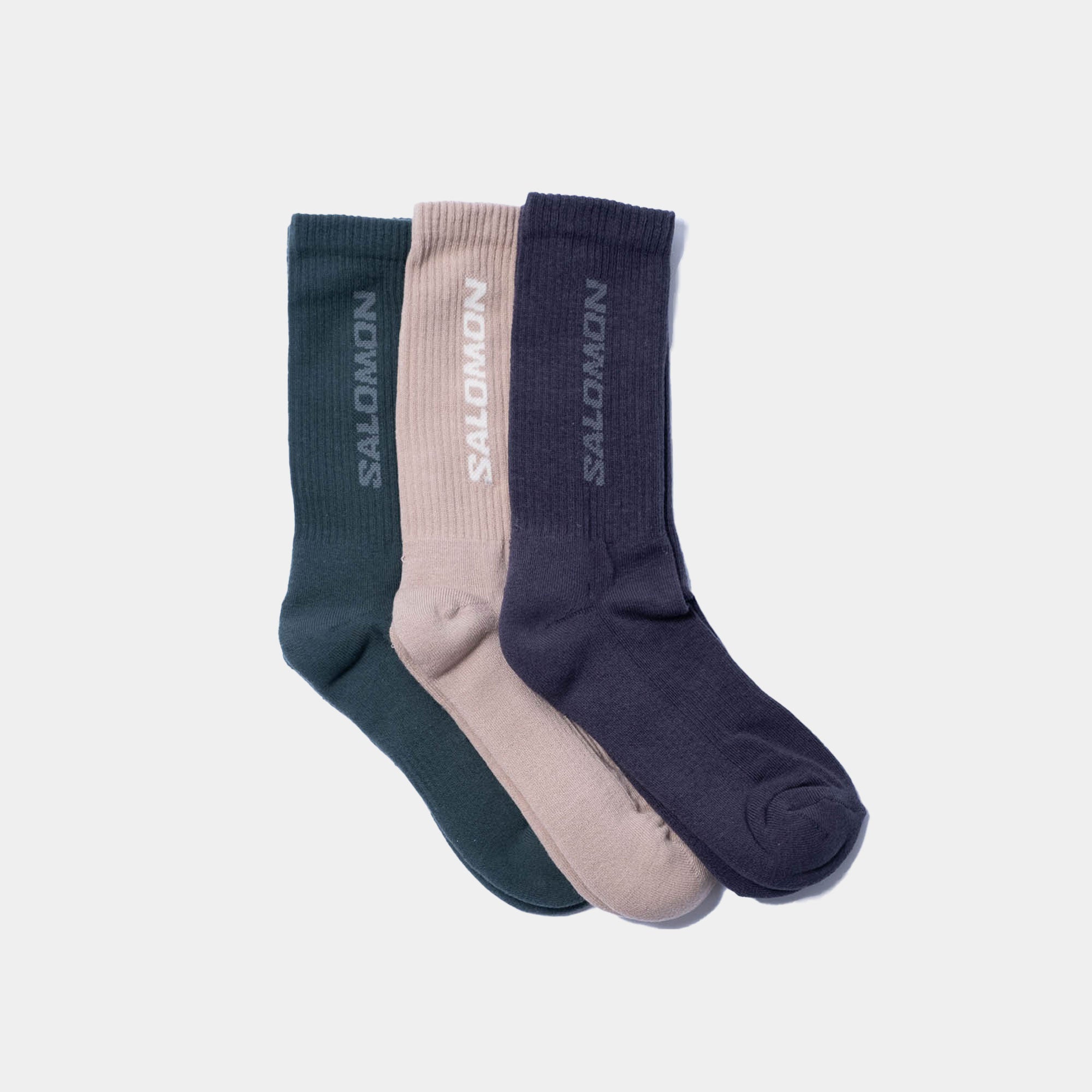 Salomon Everyday Crew 3-Pack Socks - Etherea/Nine Iron/North Atlantic