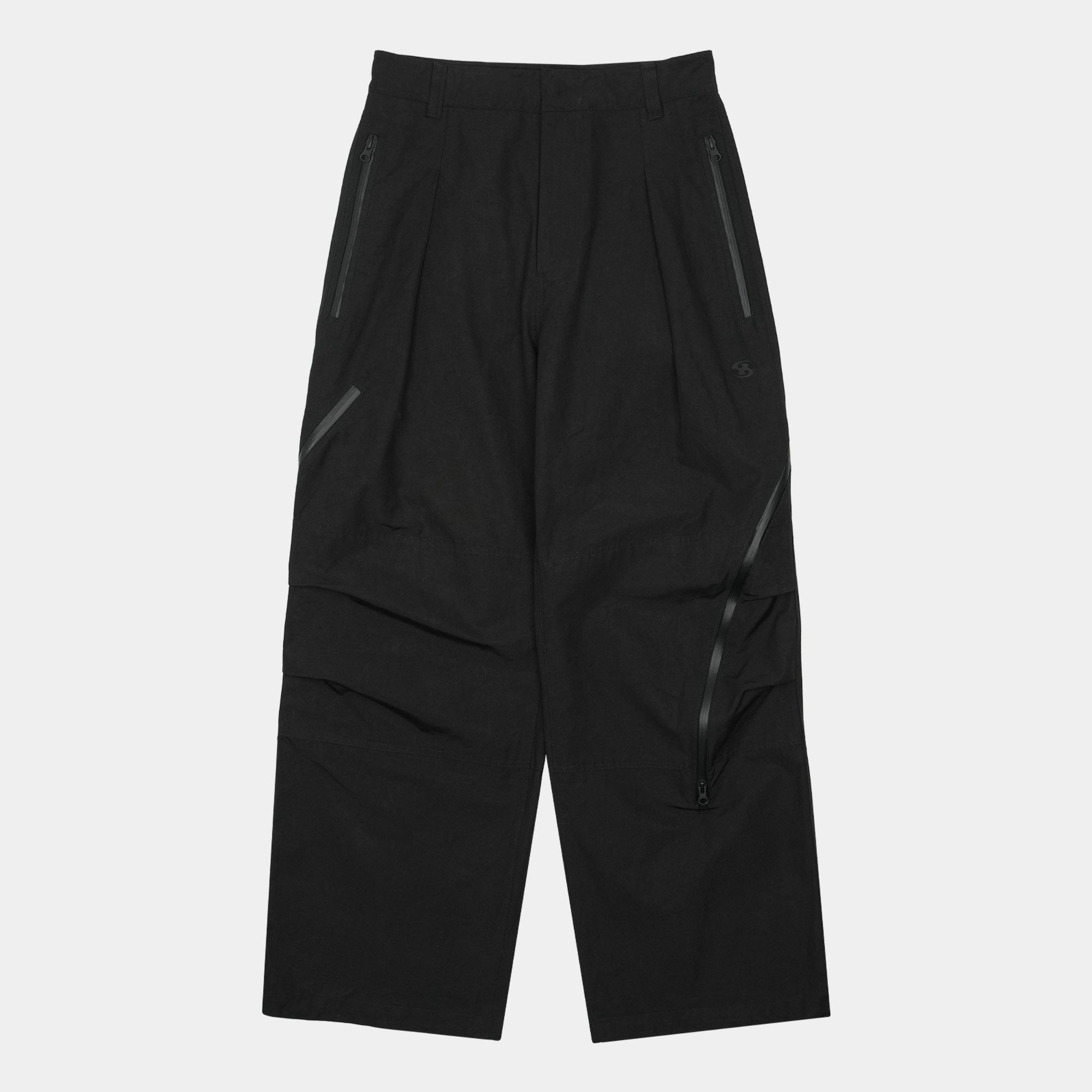 San San Affine Curve Pants - Black
