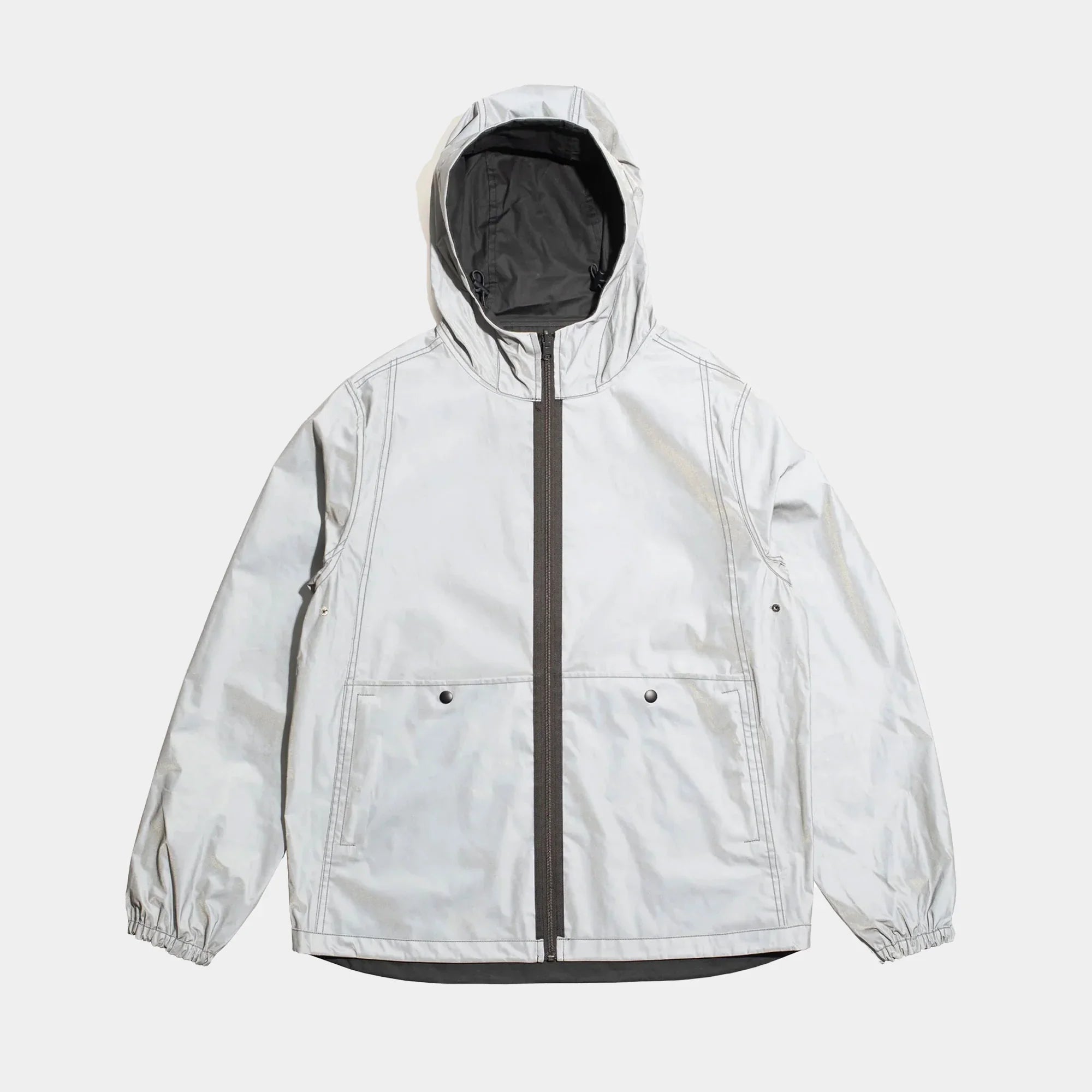 Pop Trading Company Reversible Tech Jacket - Anthracite/Reflective