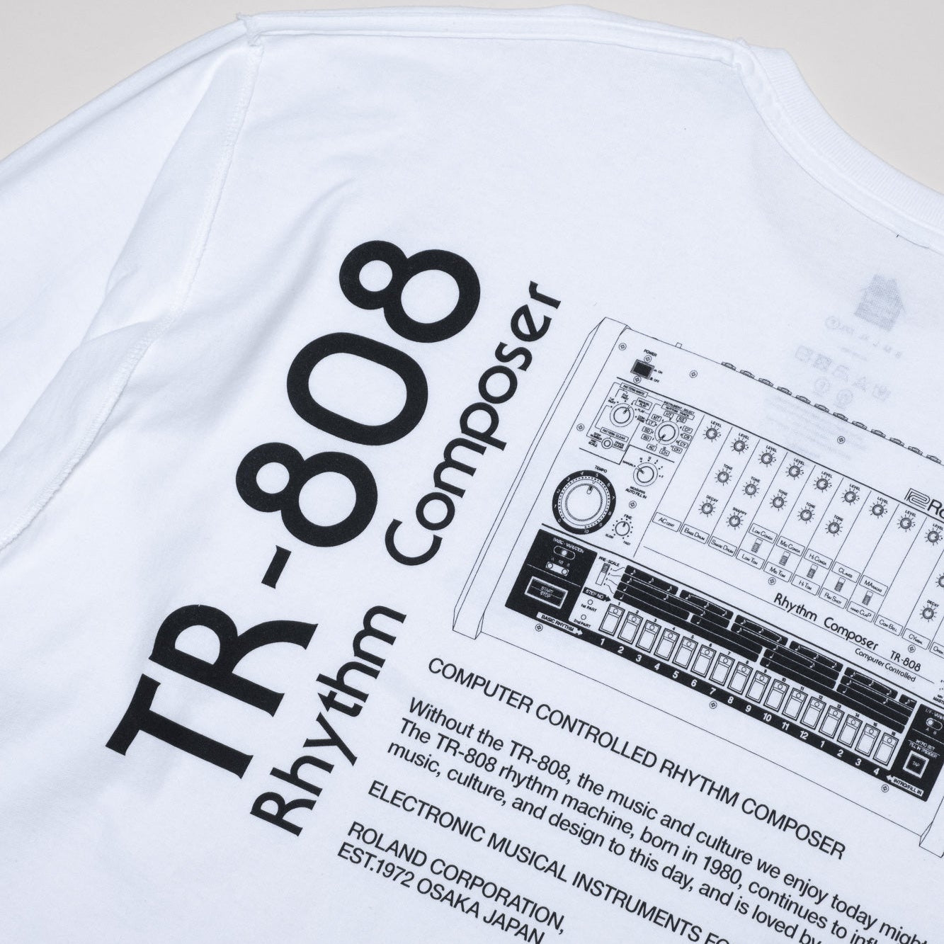 is-ness x Roland TR-808 LS Tee - White