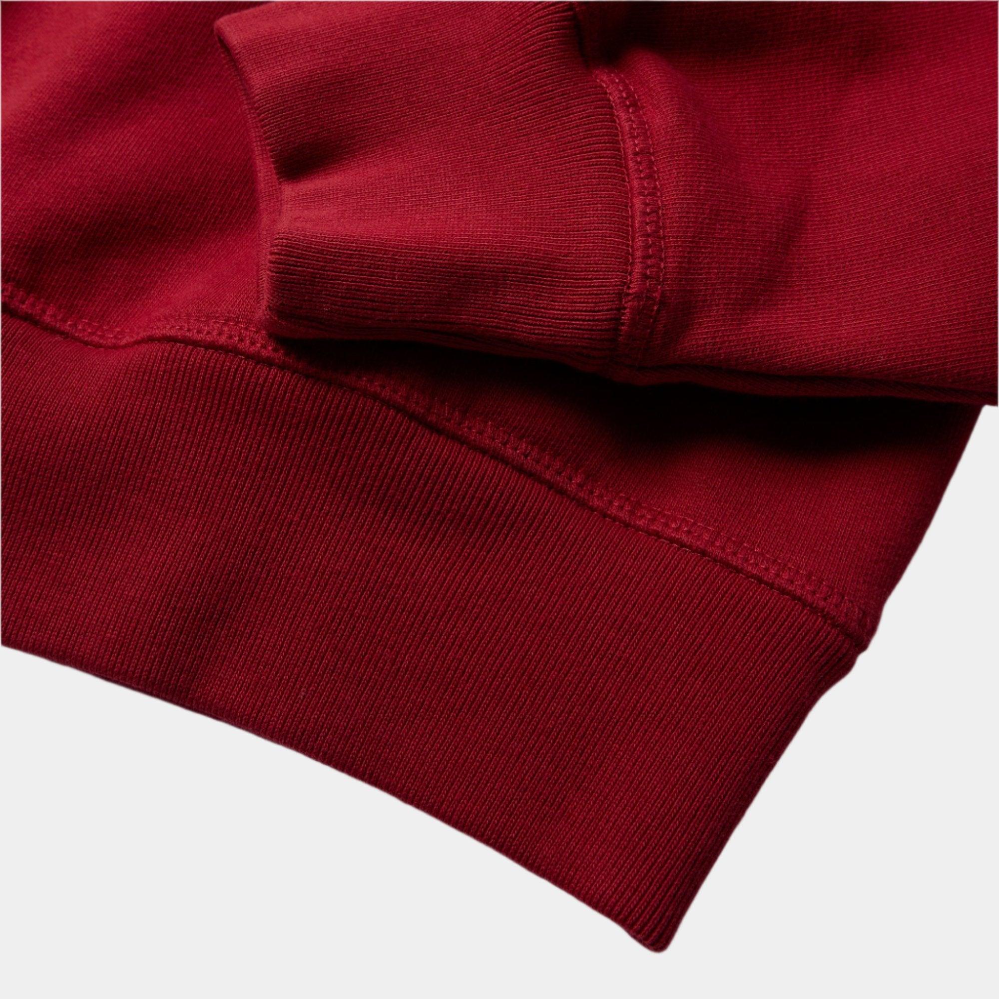 By Parra Rounded PAR Crew Neck Sweatshirt - Ruby Red - Never Never