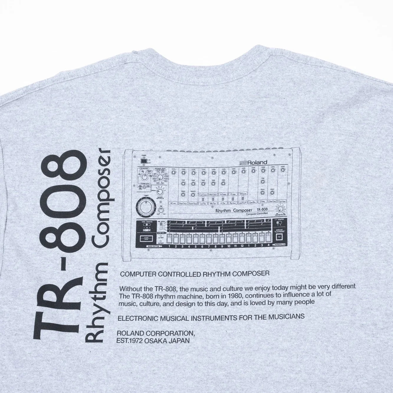 is-ness x Roland TR-808 LS Tee - Grey