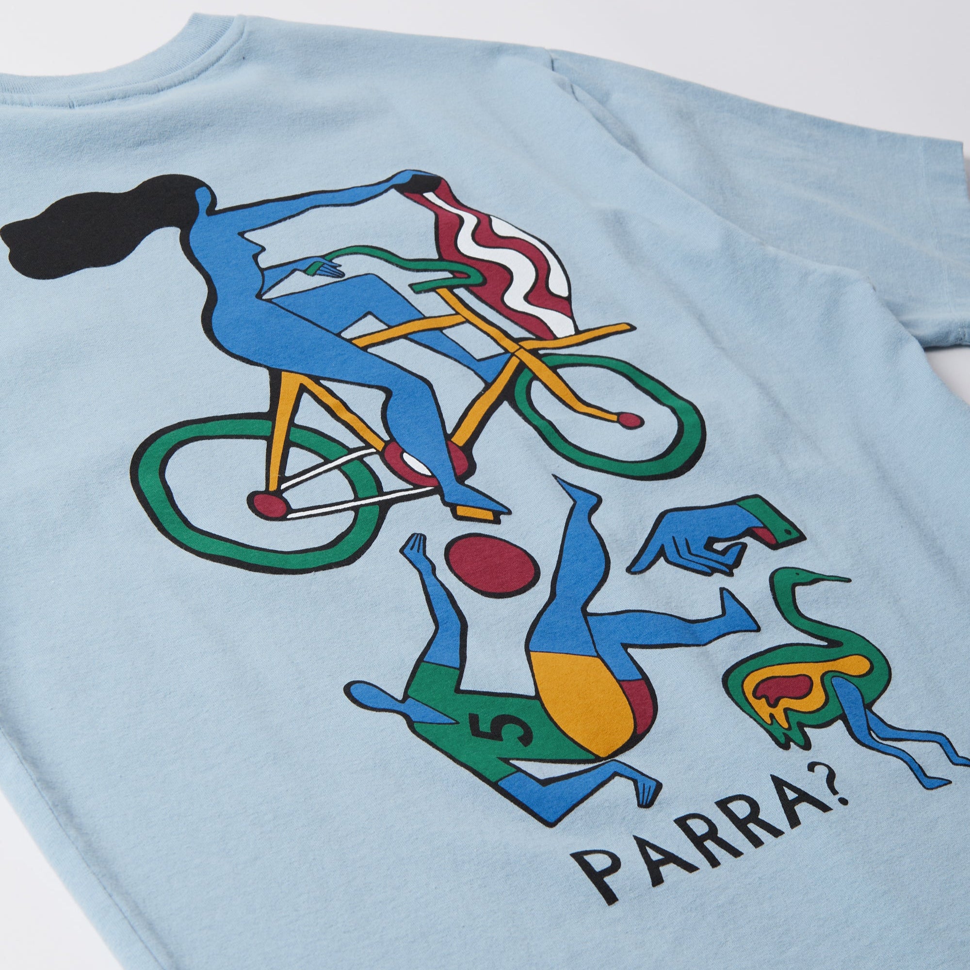 By Parra Vase Delivery T-Shirt - Light Blue
