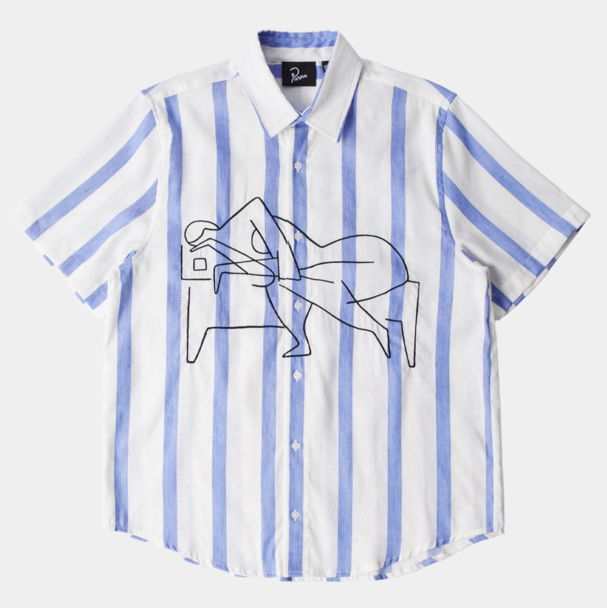 By Parra Sleep Now Short Sleeve Shirt - Blue - Never Never