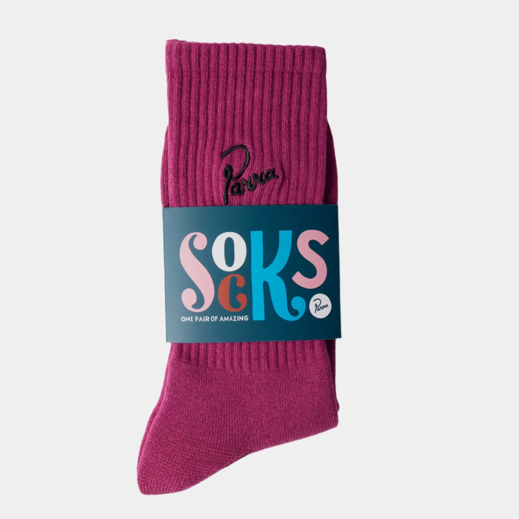 By Parra Crew Socks - Dark Magenta