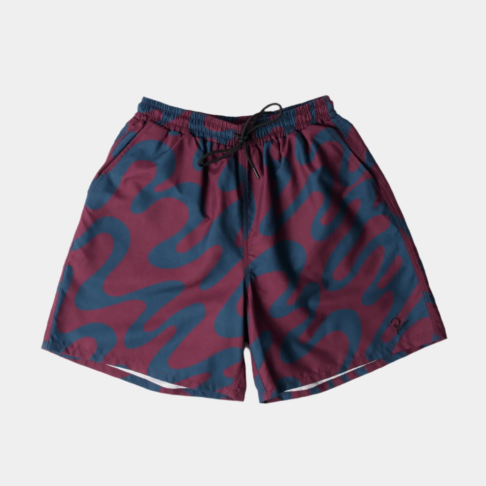 By Parra Splashed Swim Shorts - Burgundy