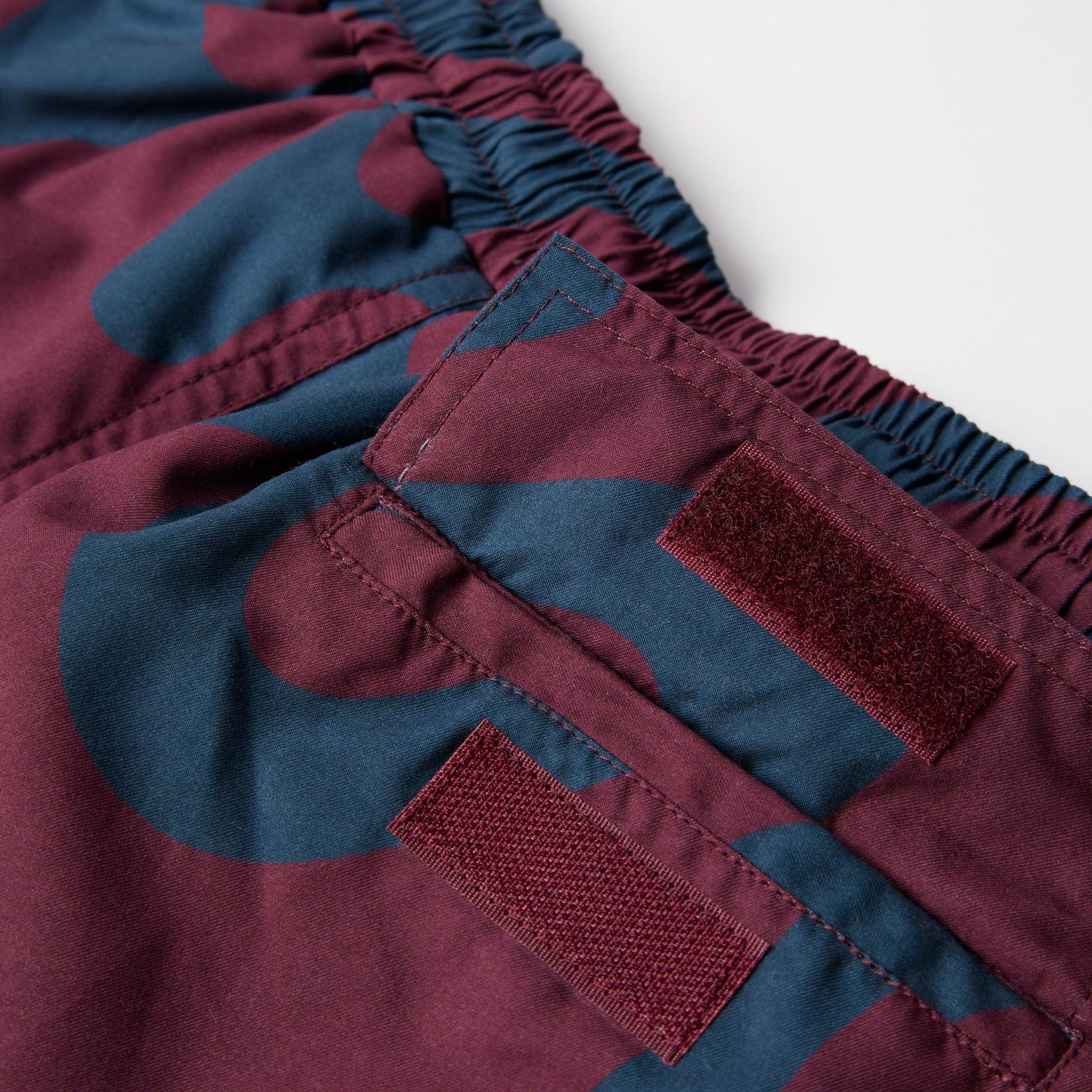By Parra Splashed Swim Shorts - Burgundy