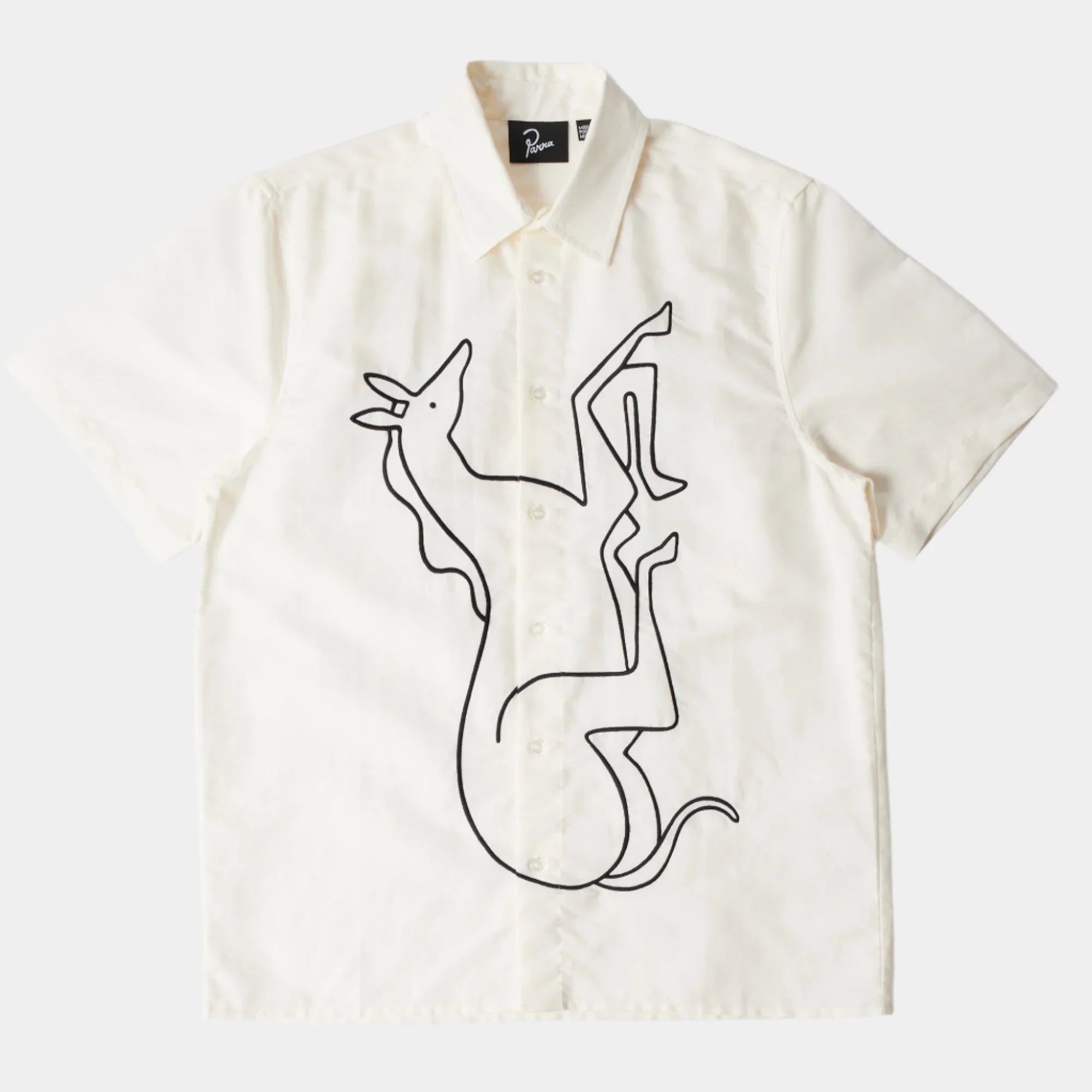 By Parra Vertical Horse Short Sleeve Shirt - Off White