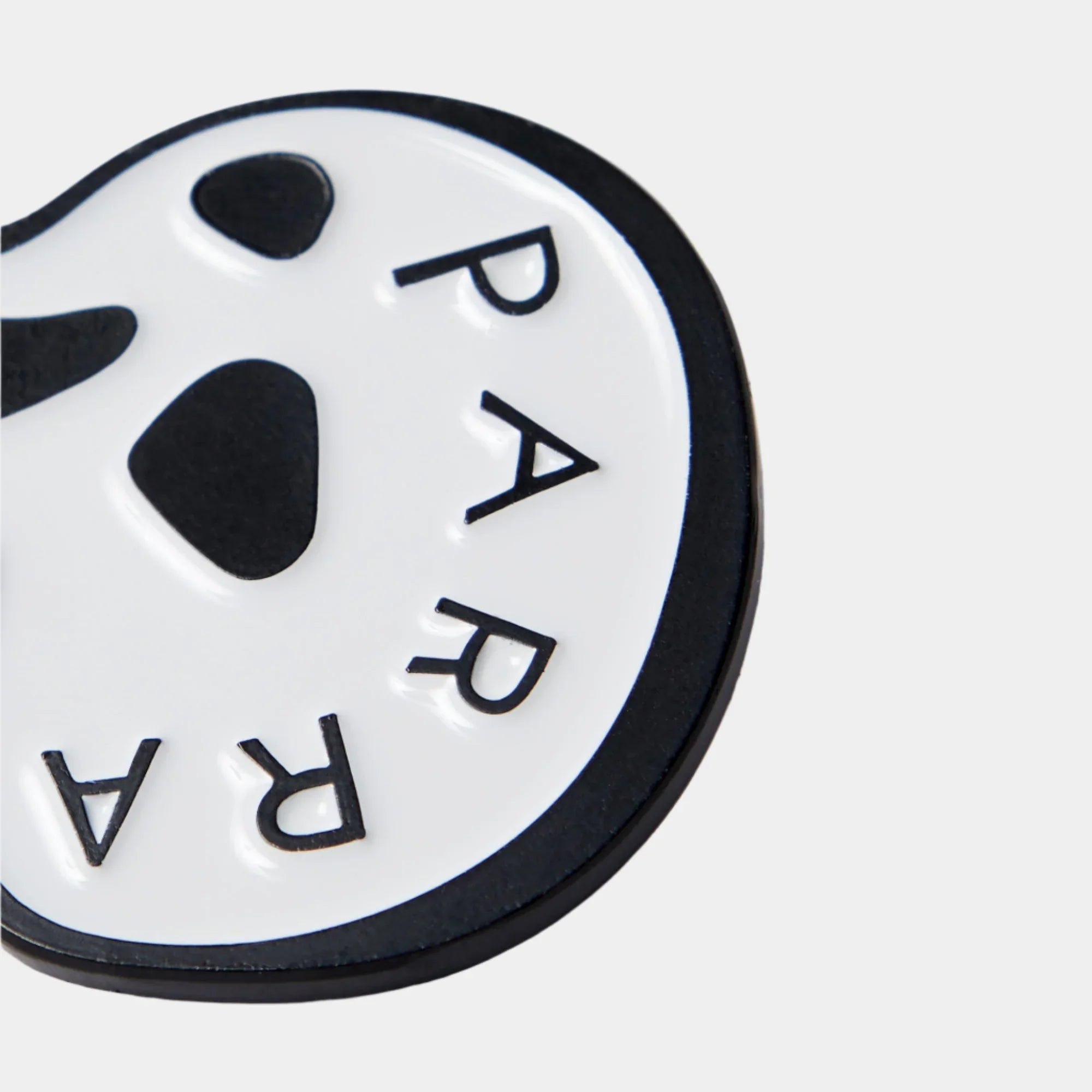 By Parra Skulled Enamel Pin - White