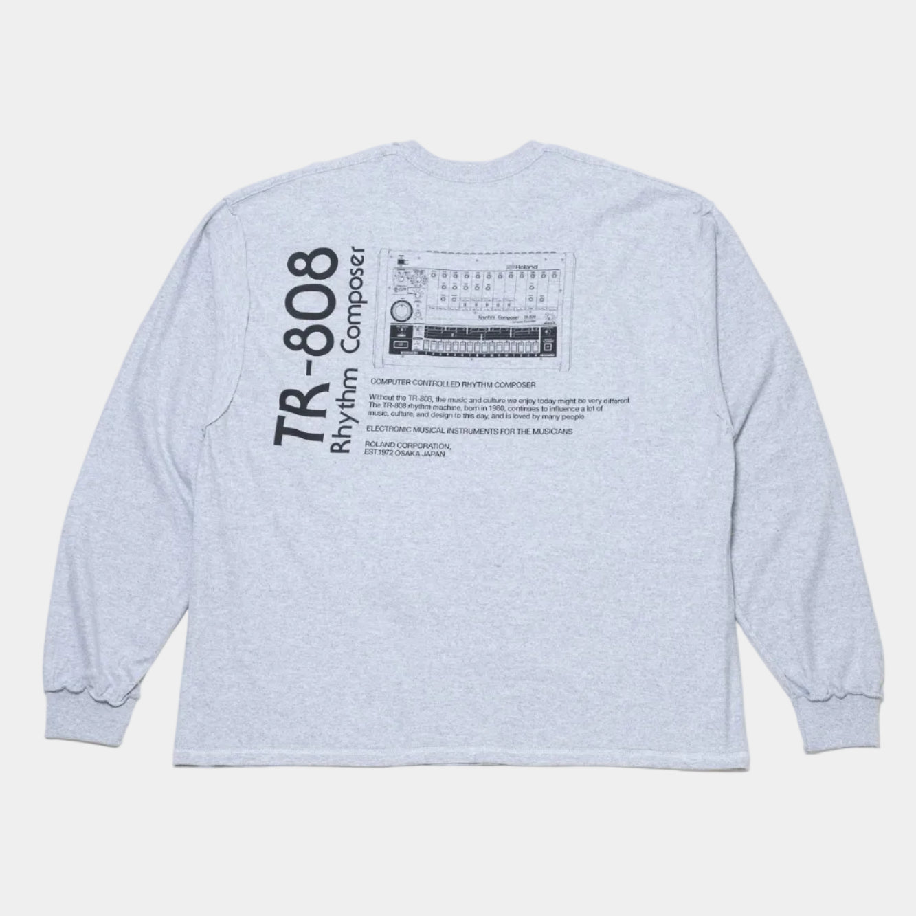 is-ness x Roland TR-808 LS Tee - Grey