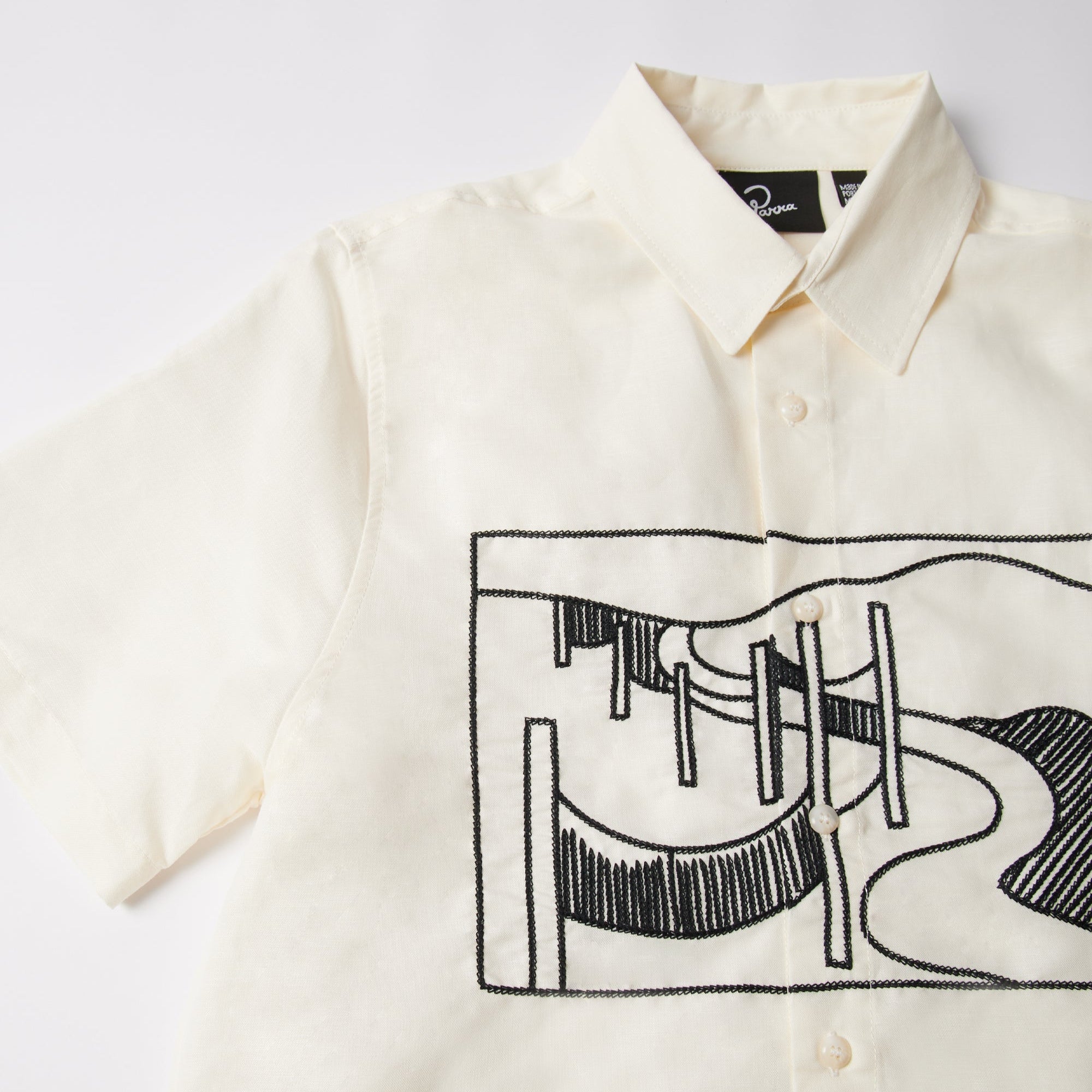 By Parra The Dunes Short Sleeve Shirt - Off White