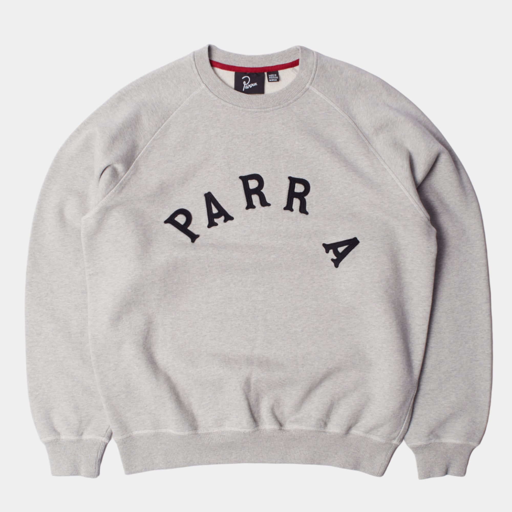 By Parra Weird Drunk Parent Neck Sweatshirt - Heather Grey
