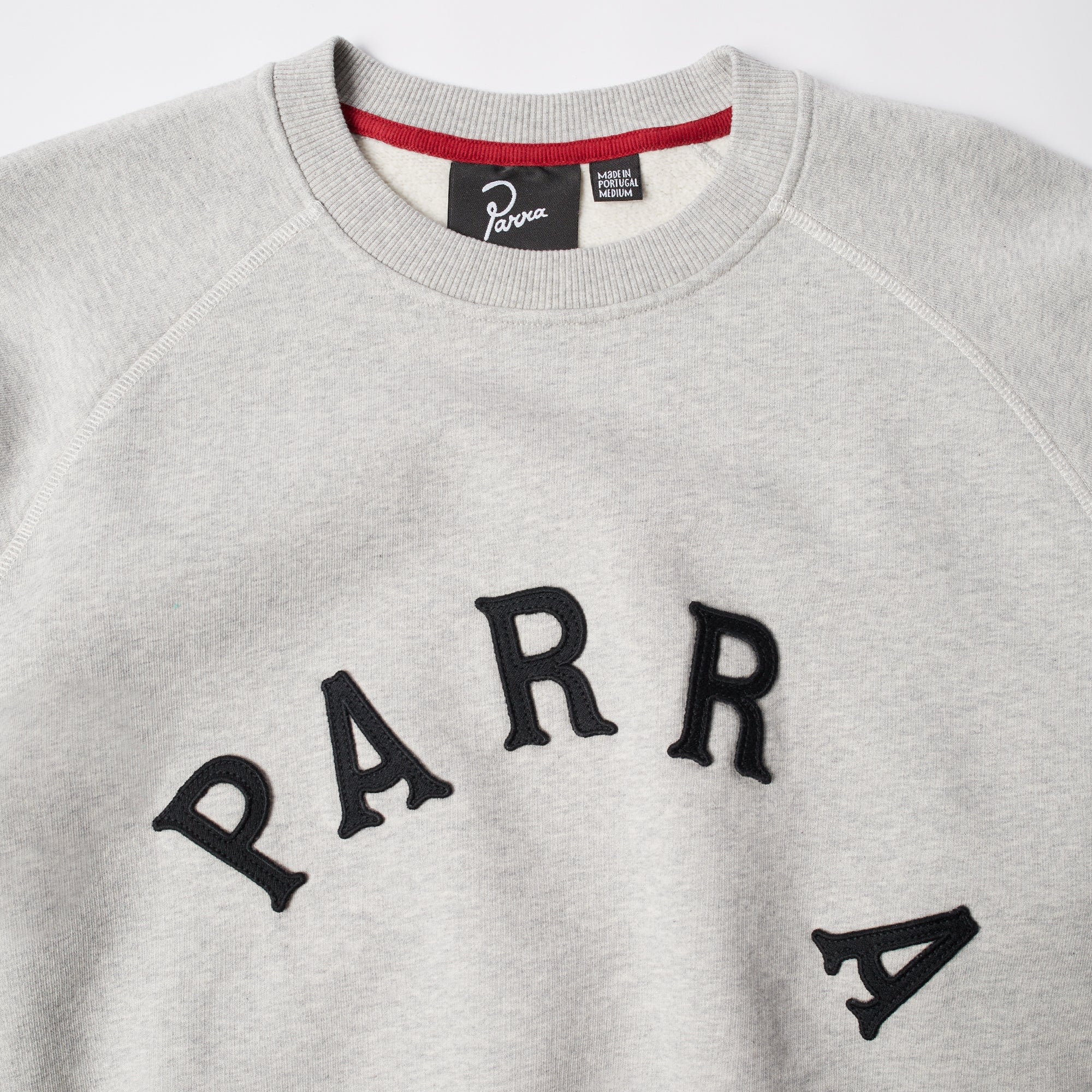 By Parra Weird Drunk Parent Neck Sweatshirt - Heather Grey