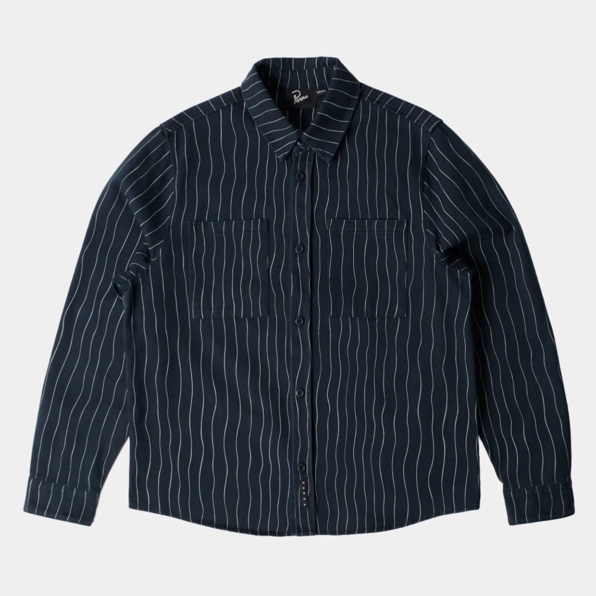 By Parra Meandering Lines Shirt - Navy Blue