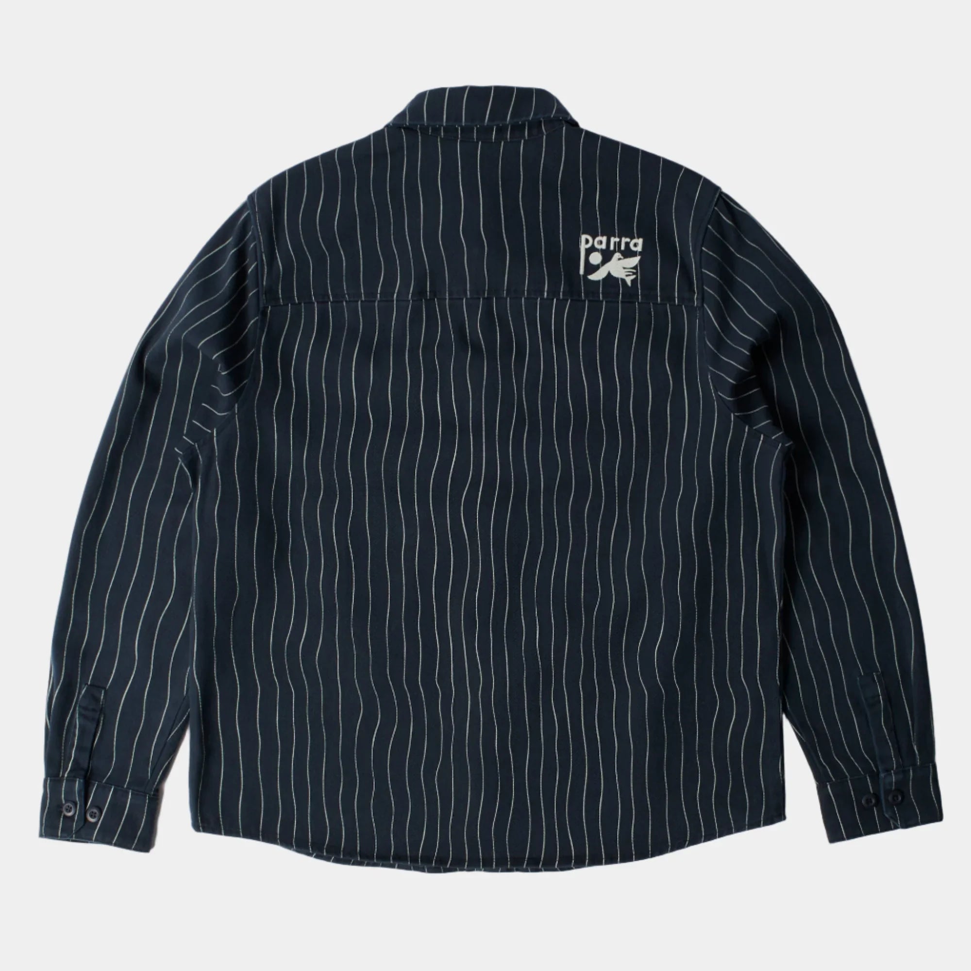 By Parra Meandering Lines Shirt - Navy Blue
