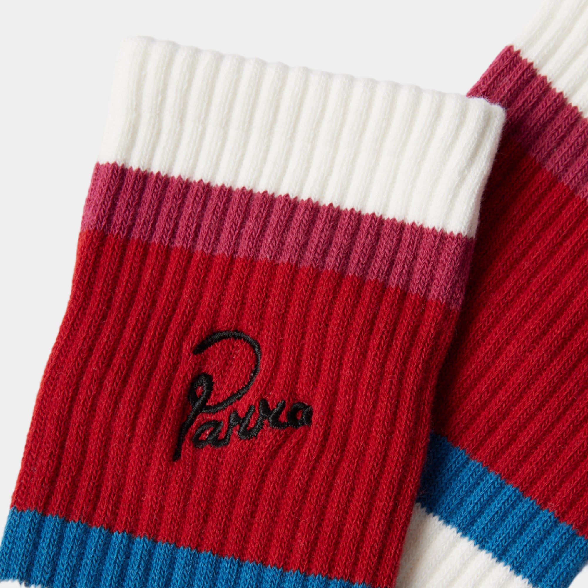 By Parra Signature Striped Crew Socks - Red