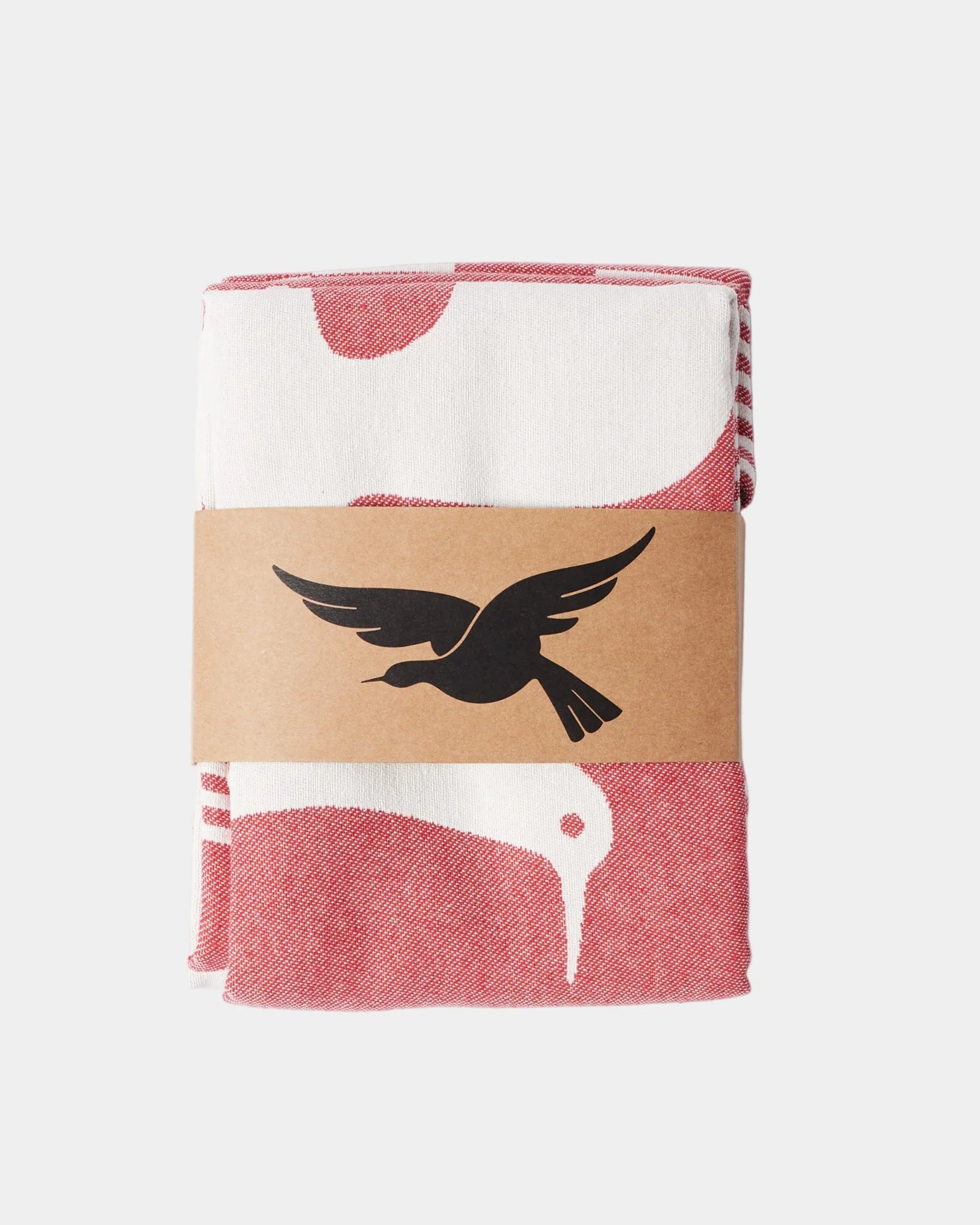 By Parra Infinite Kitchen Bird Towel Set Of 2 - Red