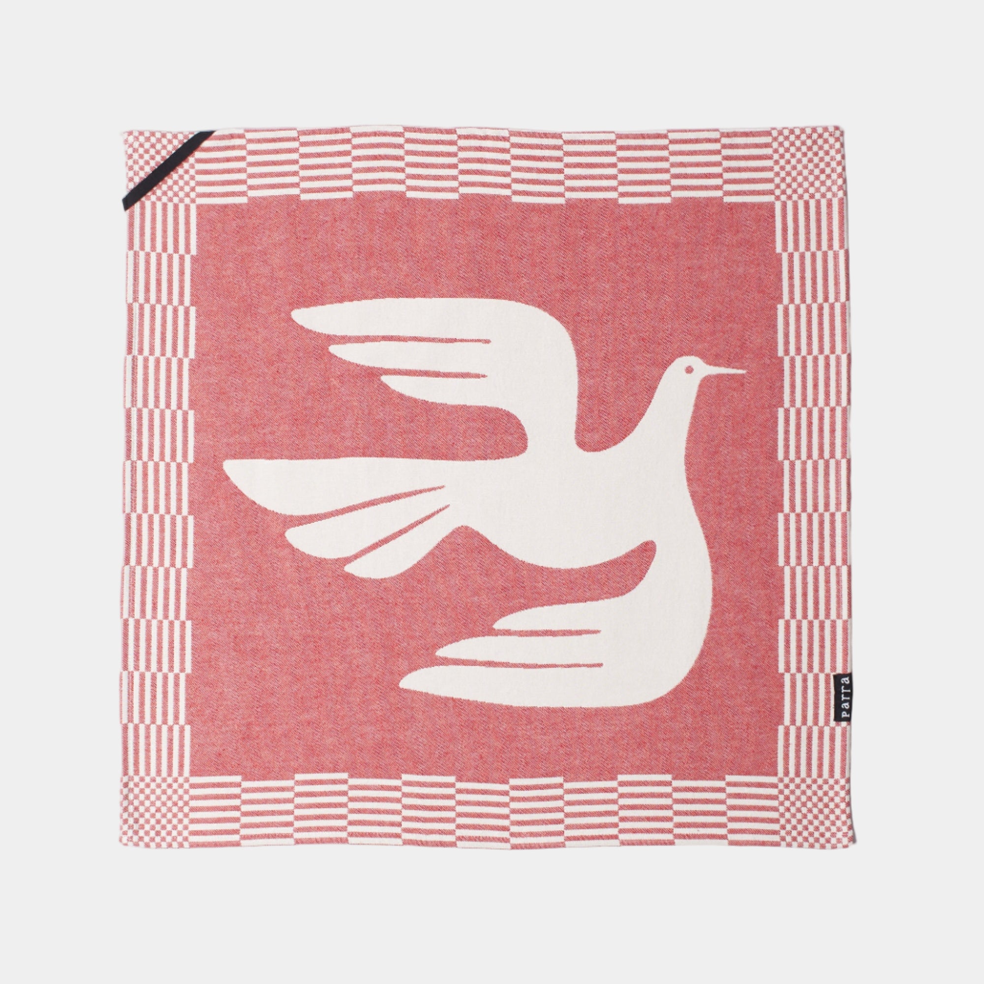 By Parra Infinite Kitchen Bird Towel Set Of 2 - Red