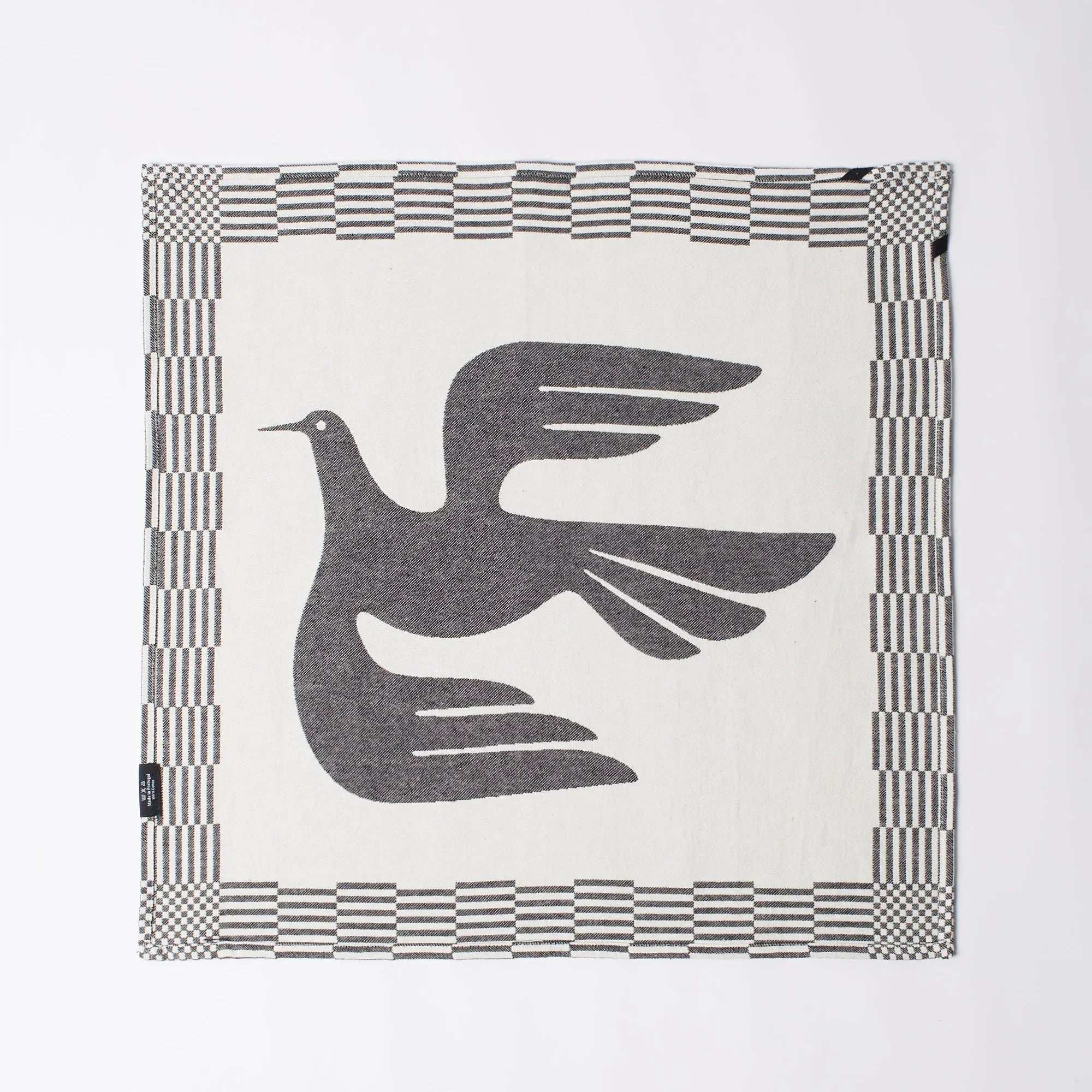By Parra Infinite Kitchen Bird Towel Set Of 2 - Black