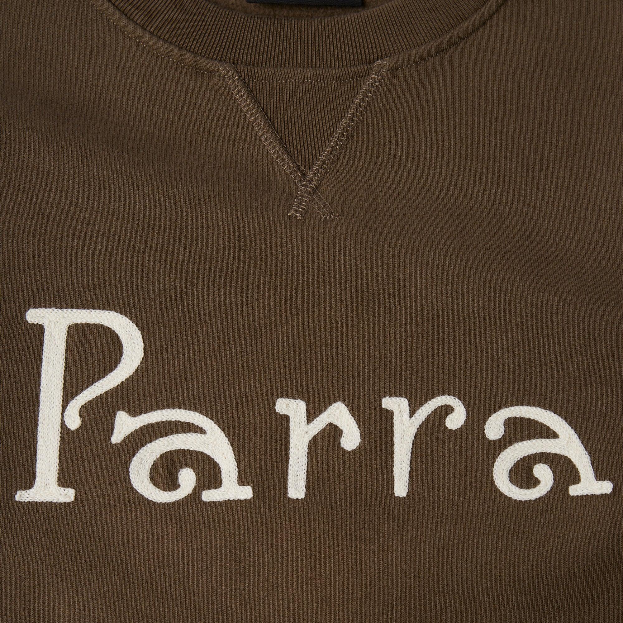 By Parra Weird Trad Crew Neck Sweatshirt - Brown
