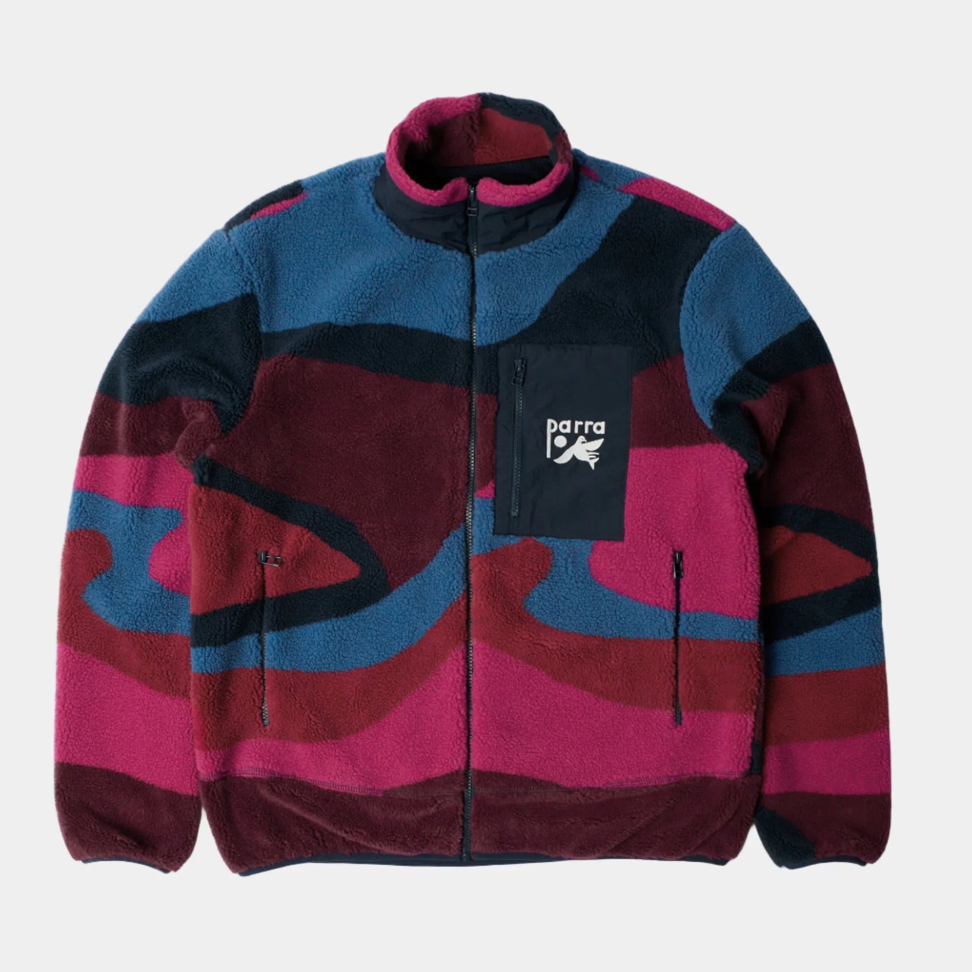 By Parra Full FTP Booster Polar Fleece Jacket - Red