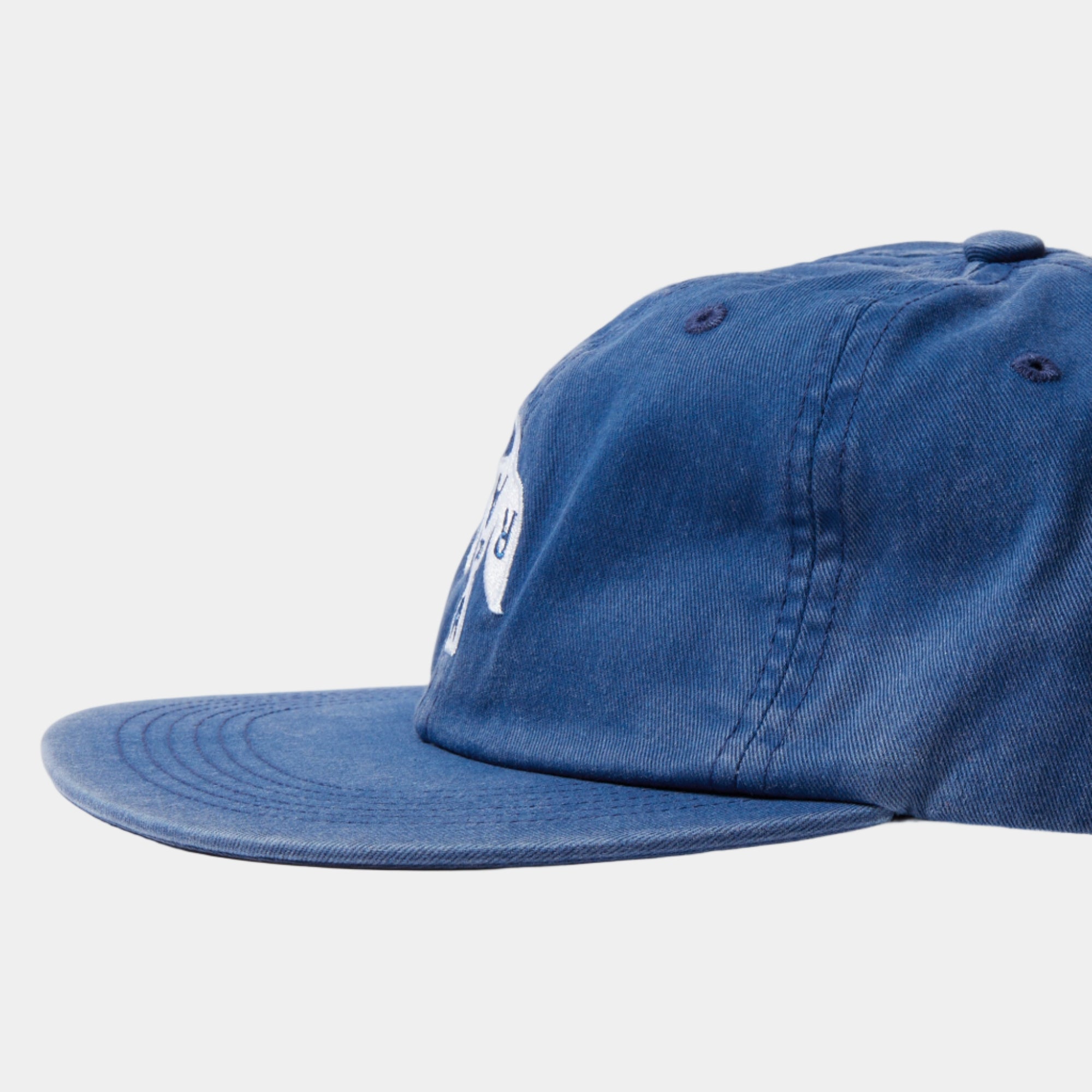 By Parra Crow Logo 6 Panel Hat - Blue