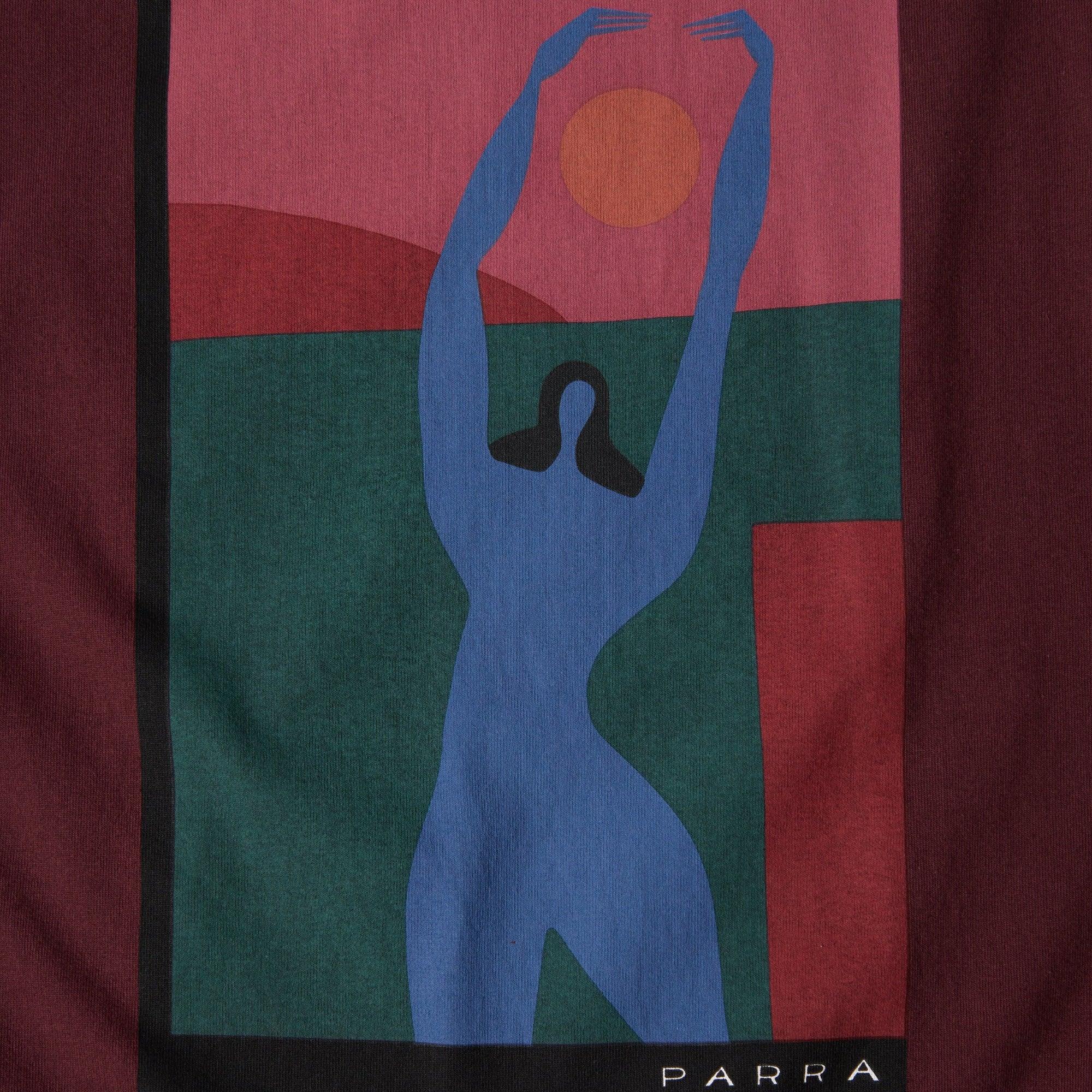 By Parra Protect The Sun T-Shirt - Dark Burgundy