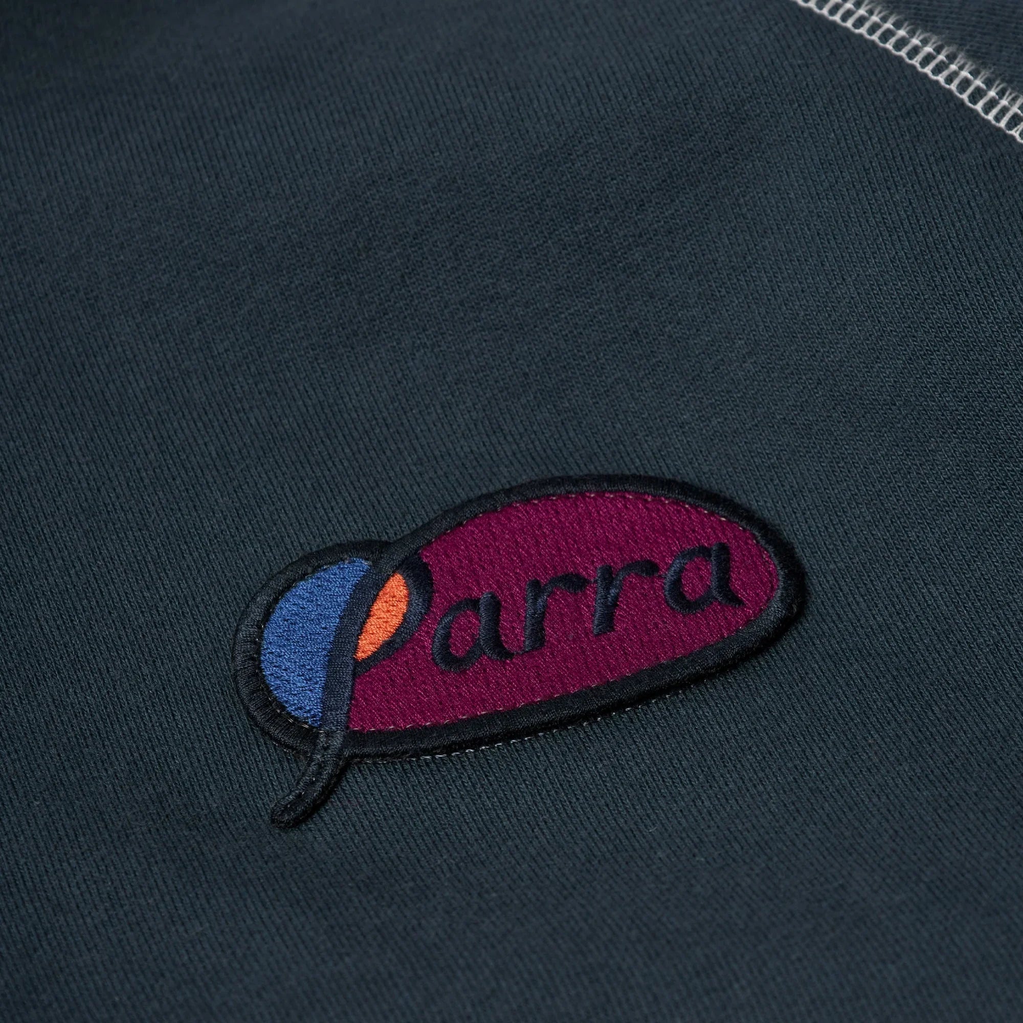By Parra Circled Script Logo Hooded Sweatshirt - Dark Blue - Never Never
