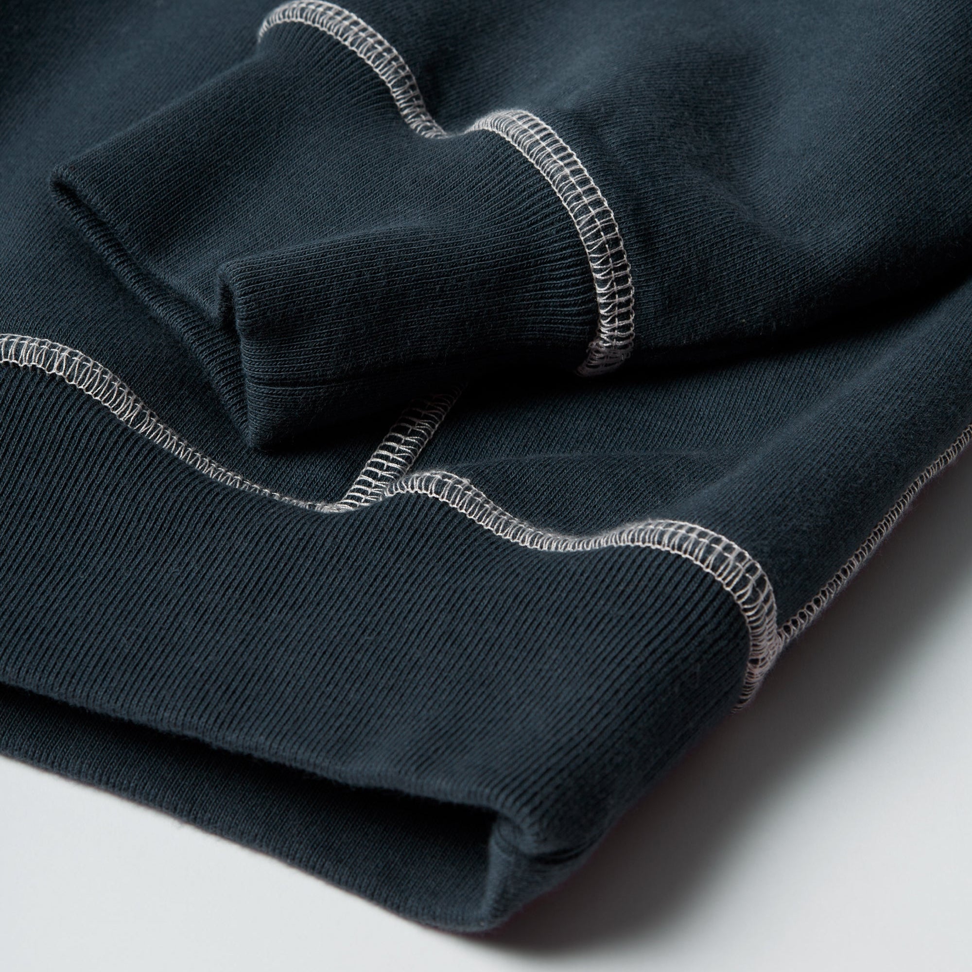 By Parra Circled Script Logo Hooded Sweatshirt - Dark Blue