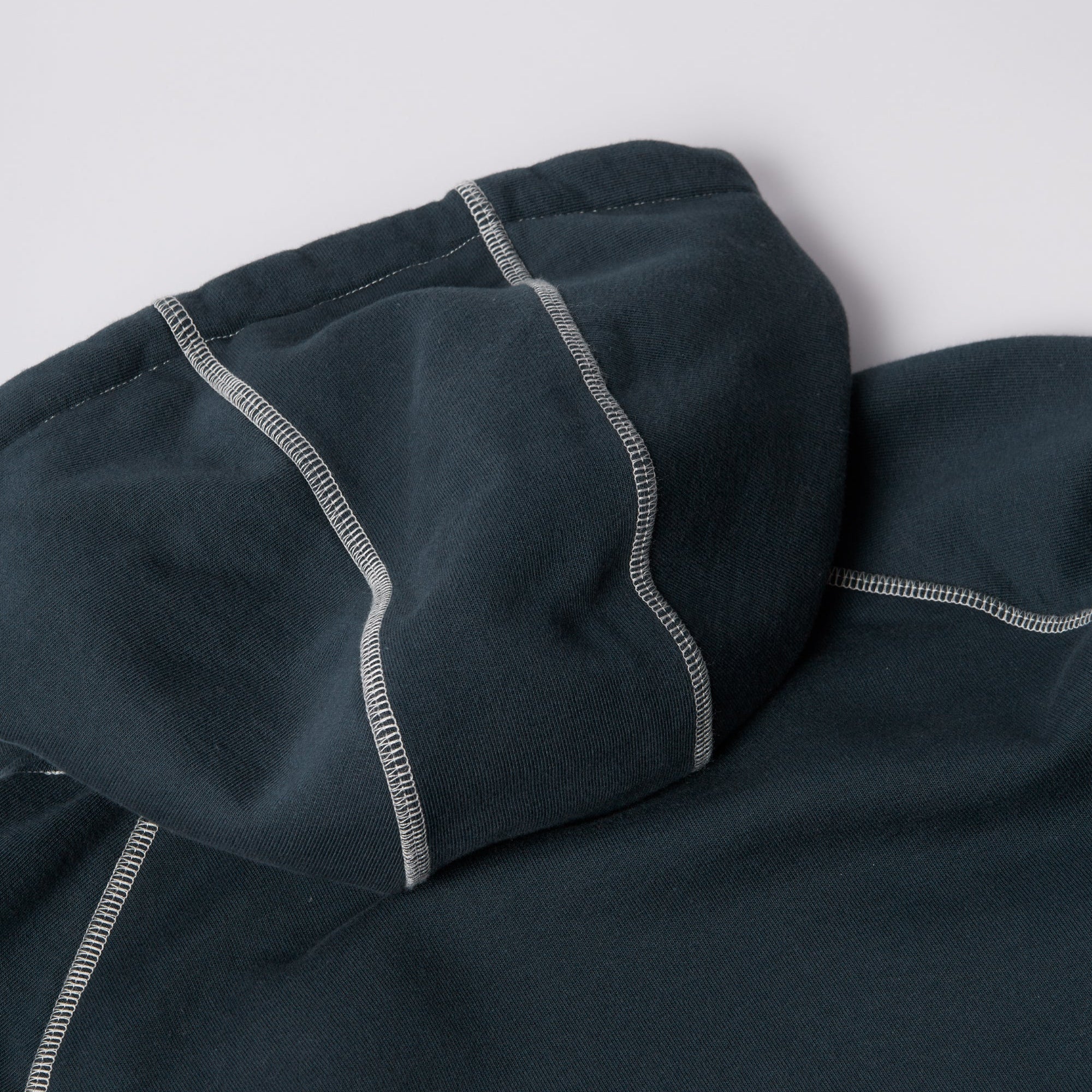 By Parra Circled Script Logo Hooded Sweatshirt - Dark Blue