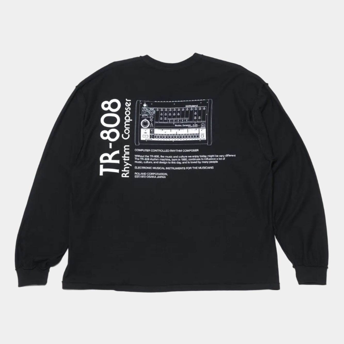 is-ness x Roland TR-808 LS Tee - Black