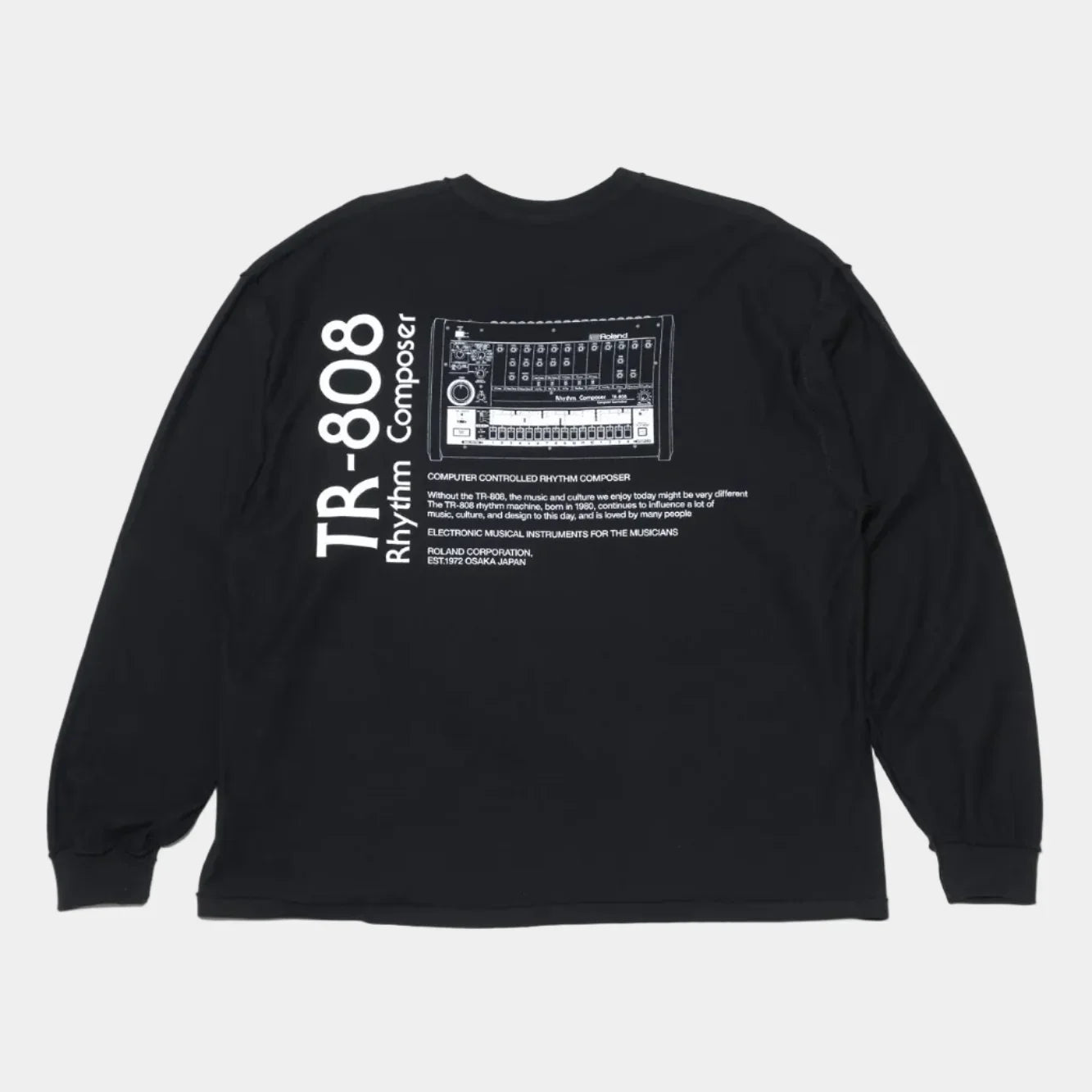 is-ness x Roland TR-808 LS Tee - Black