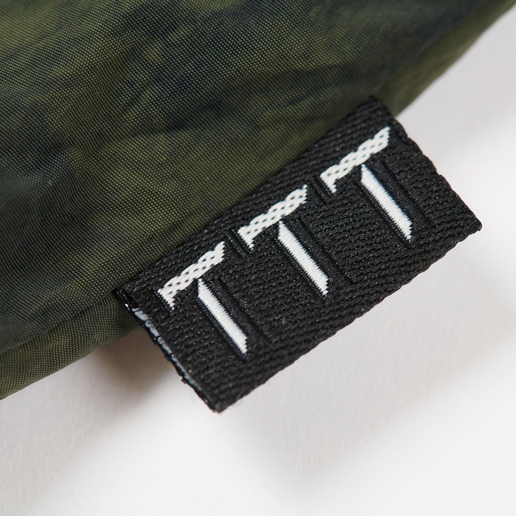 The Trilogy Tapes Tech Sports Crew - Black/Olive Marble - Never Never