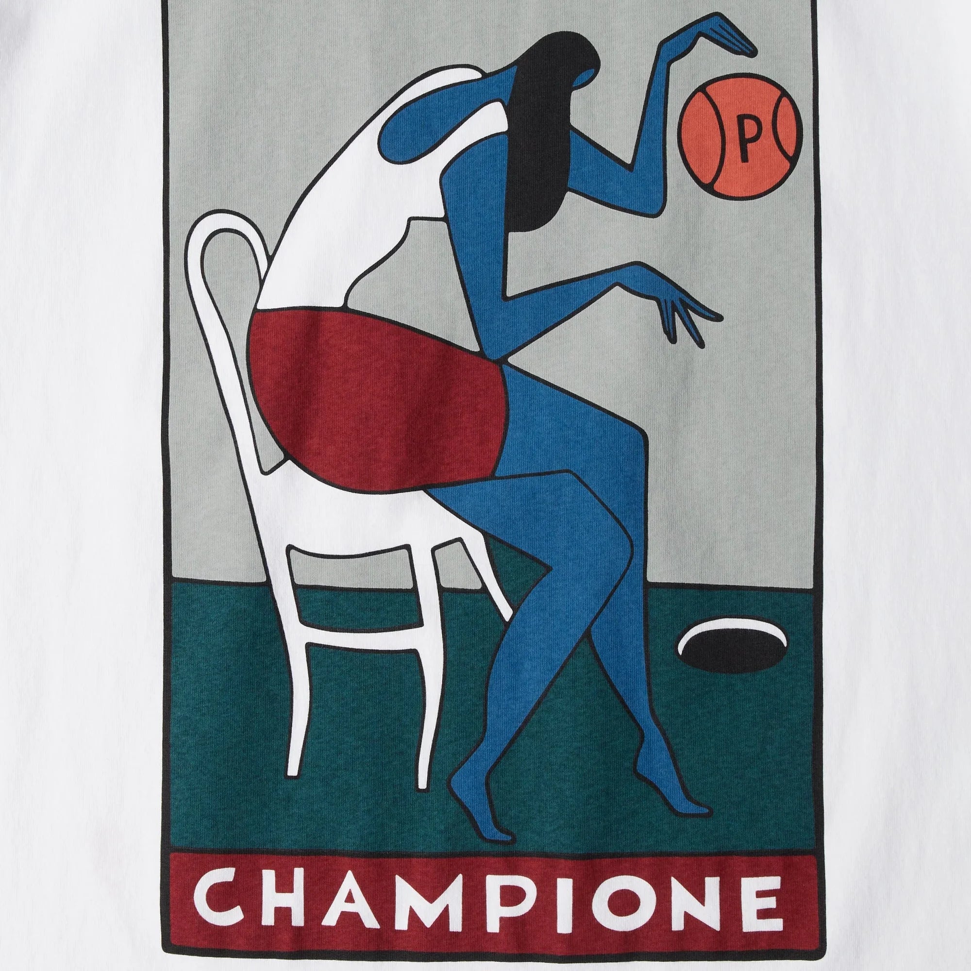 By Parra Champione T-Shirt - White - Never Never