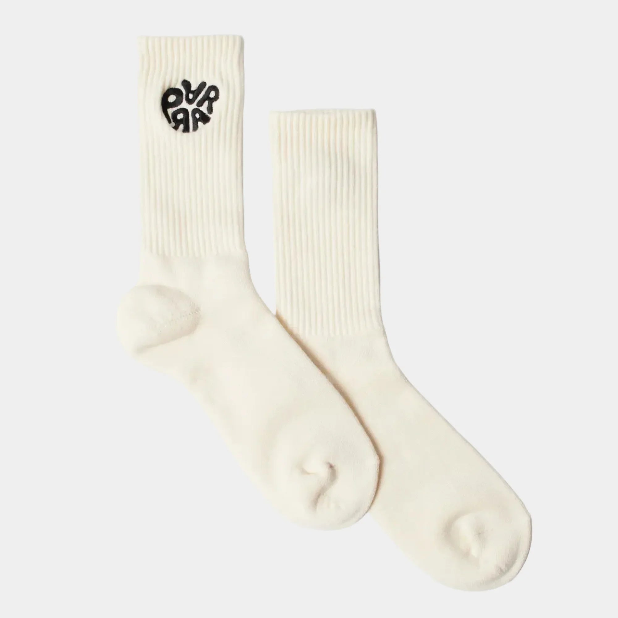 By Parra 1976 Logo Crew Socks - Off White - Never Never